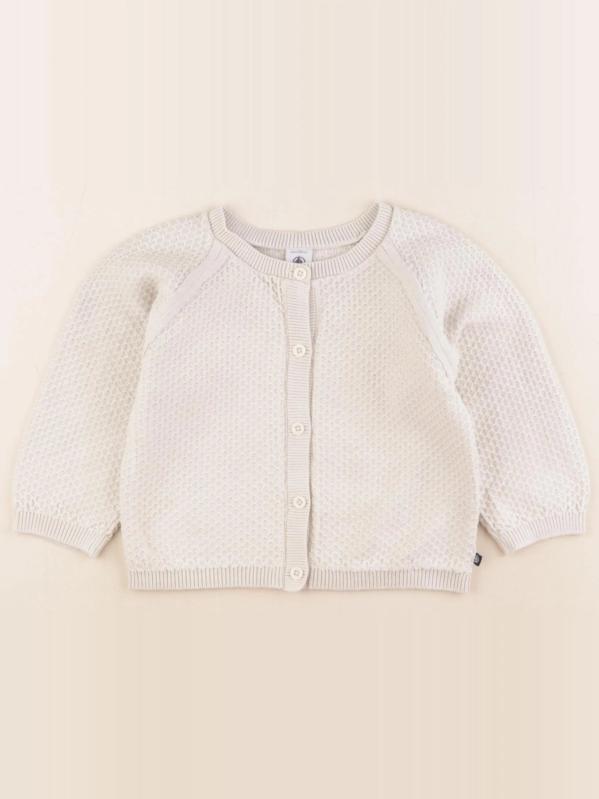 Petit Bateau - gilet beige - 4 ans