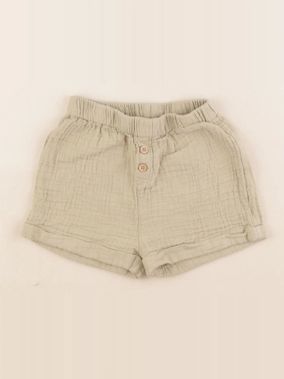 Vertbaudet - short vert - 18 mois