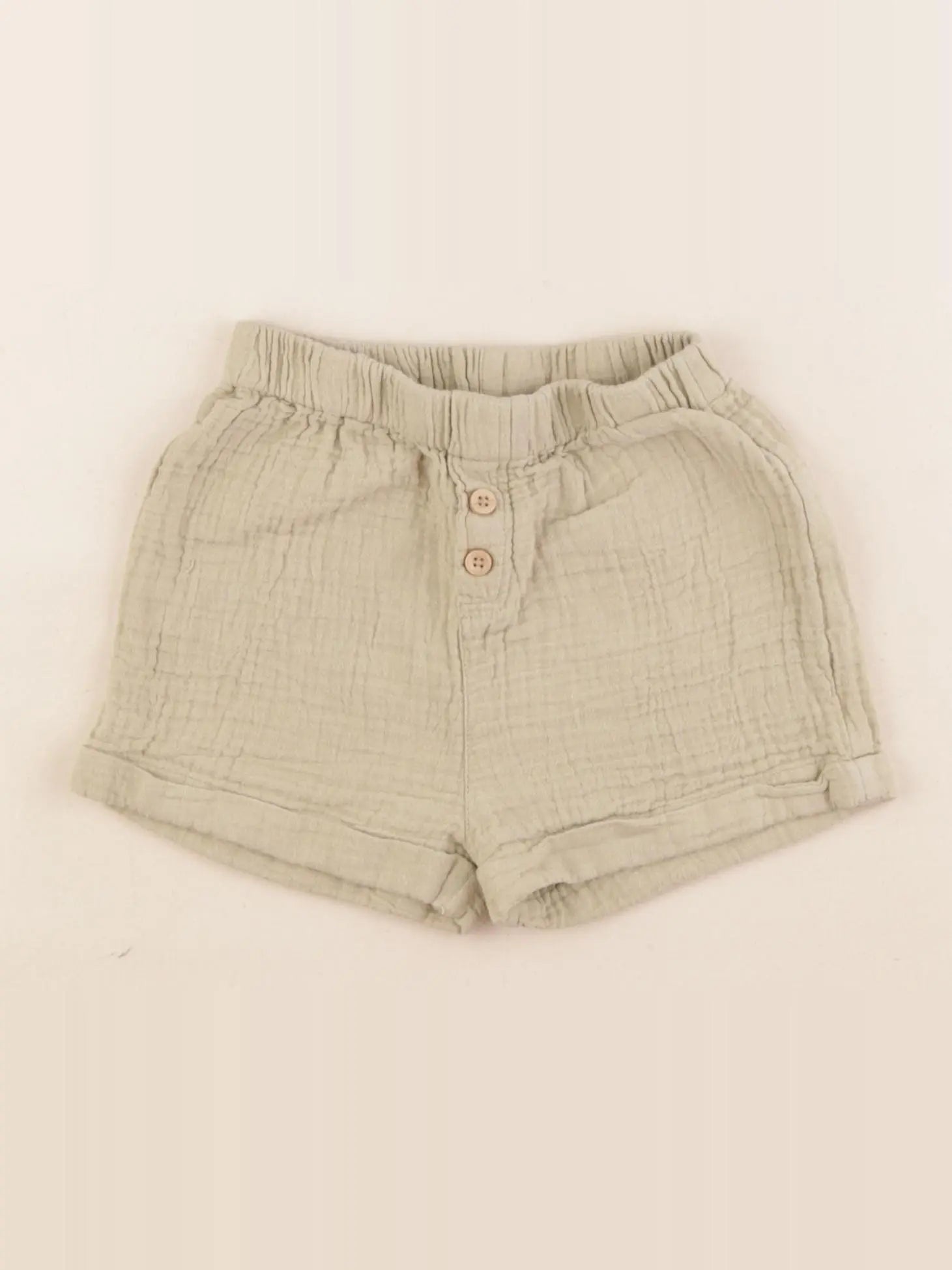 Vertbaudet - short vert - 18 mois