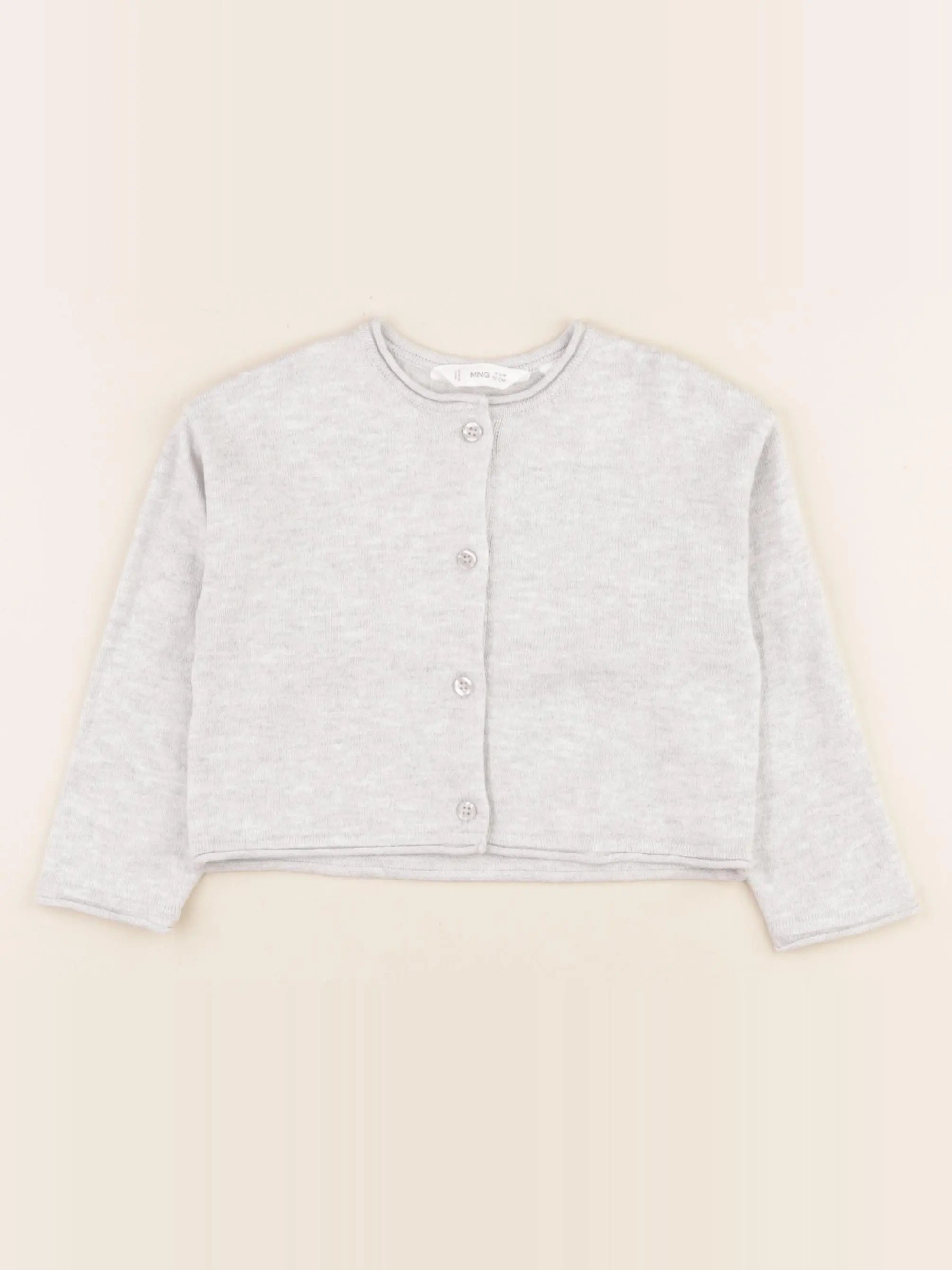 Mango - gilet gris - 18/24 mois