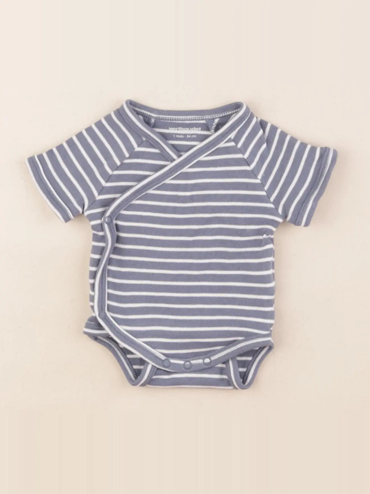 Vertbaudet - body bleu - 1 mois