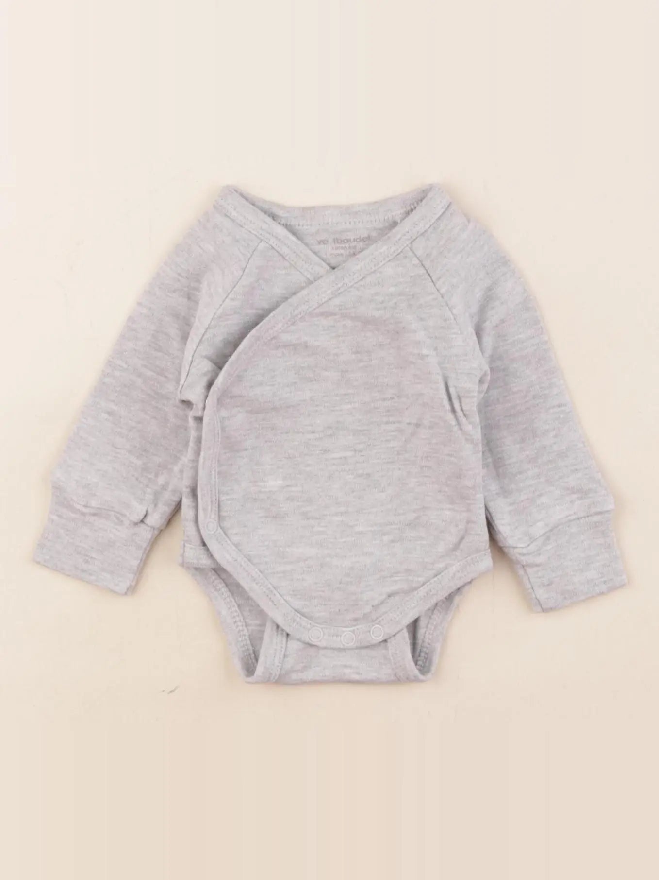 Vertbaudet - body gris - 1 mois
