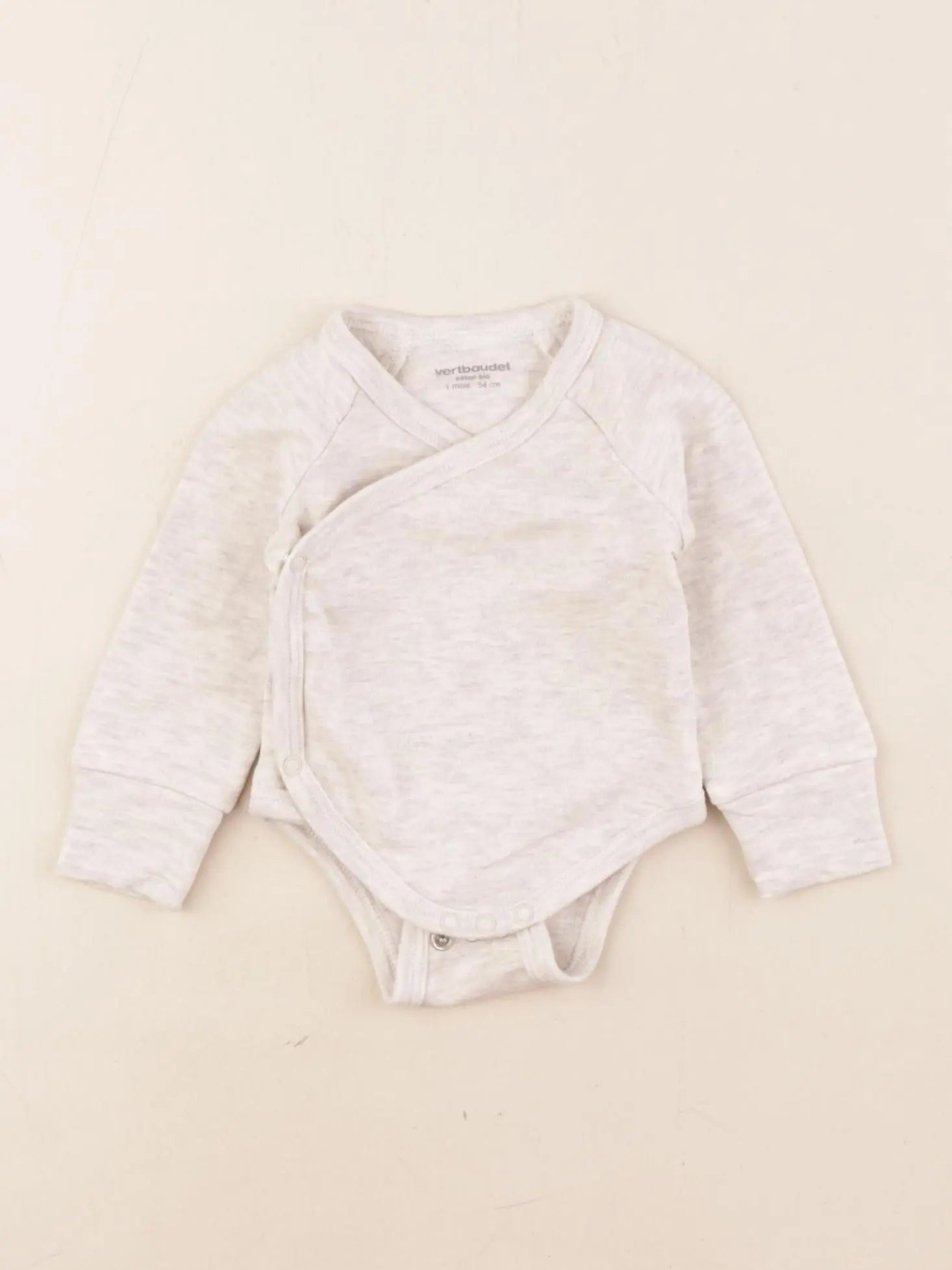 Vertbaudet - body beige - 1 mois