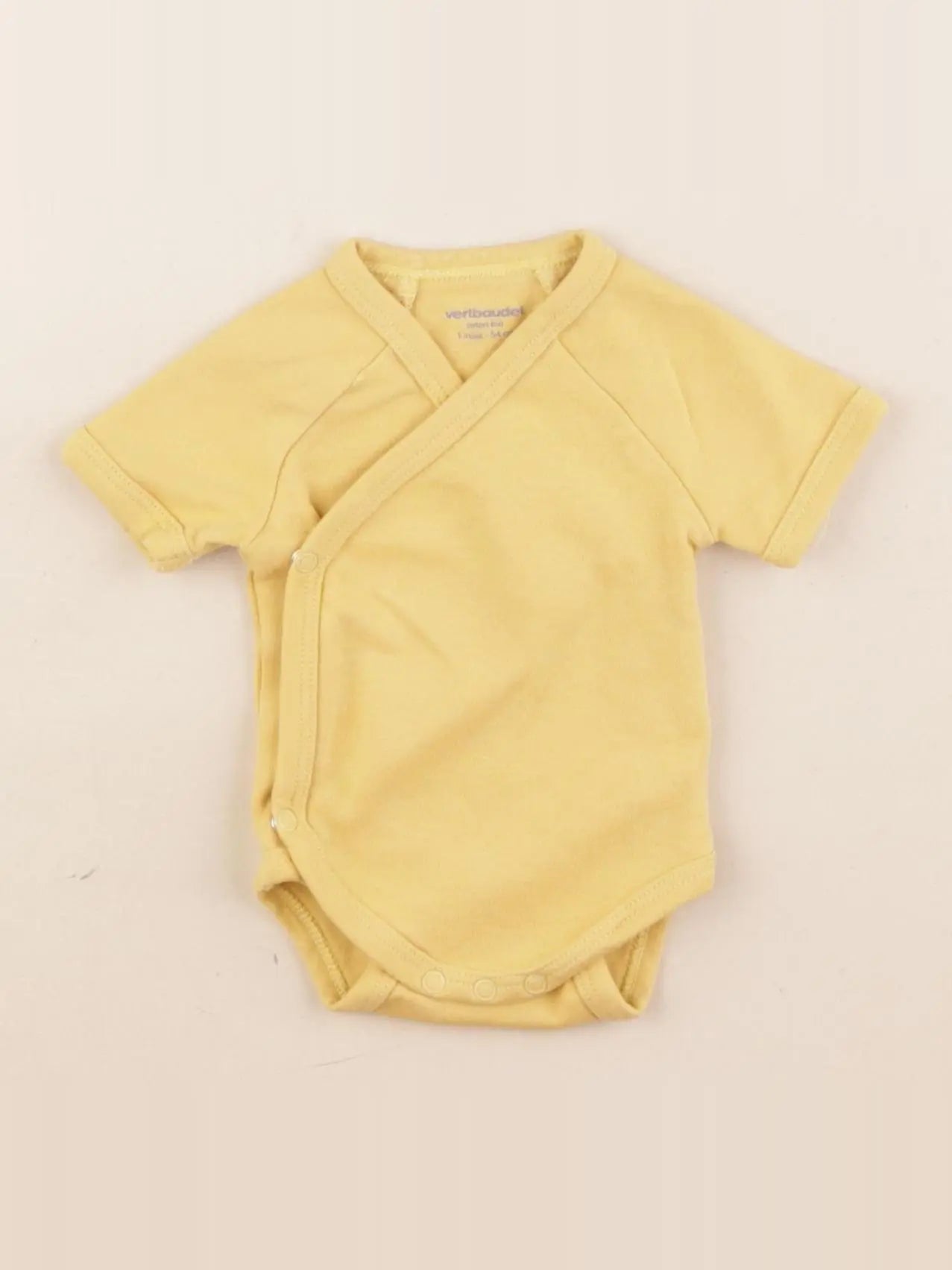 Vertbaudet - body jaune - 1 mois