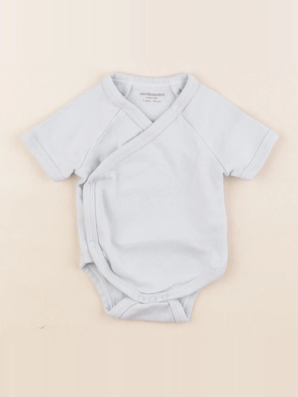 Vertbaudet - body bleu - 1 mois