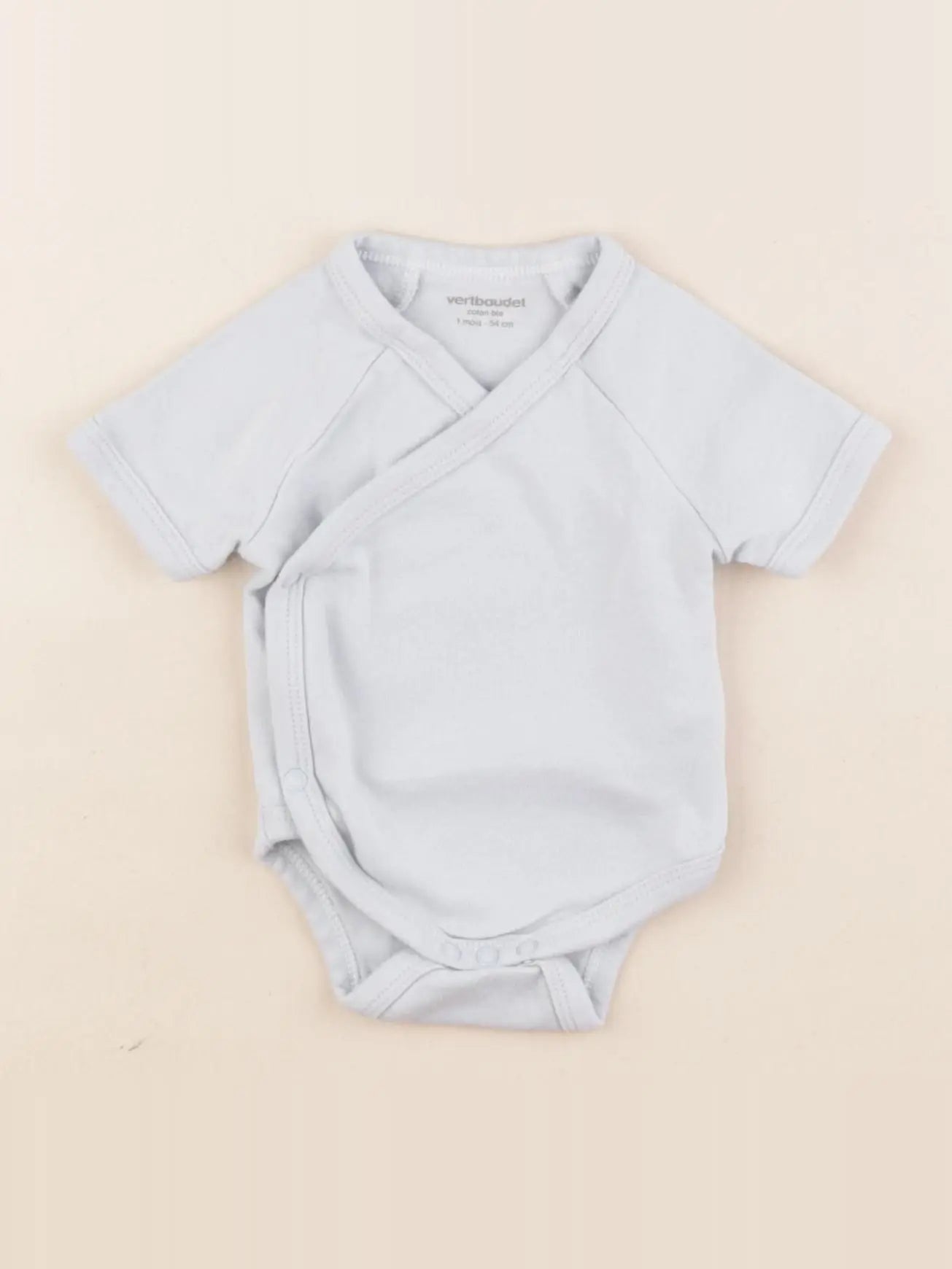 Vertbaudet - body bleu - 1 mois