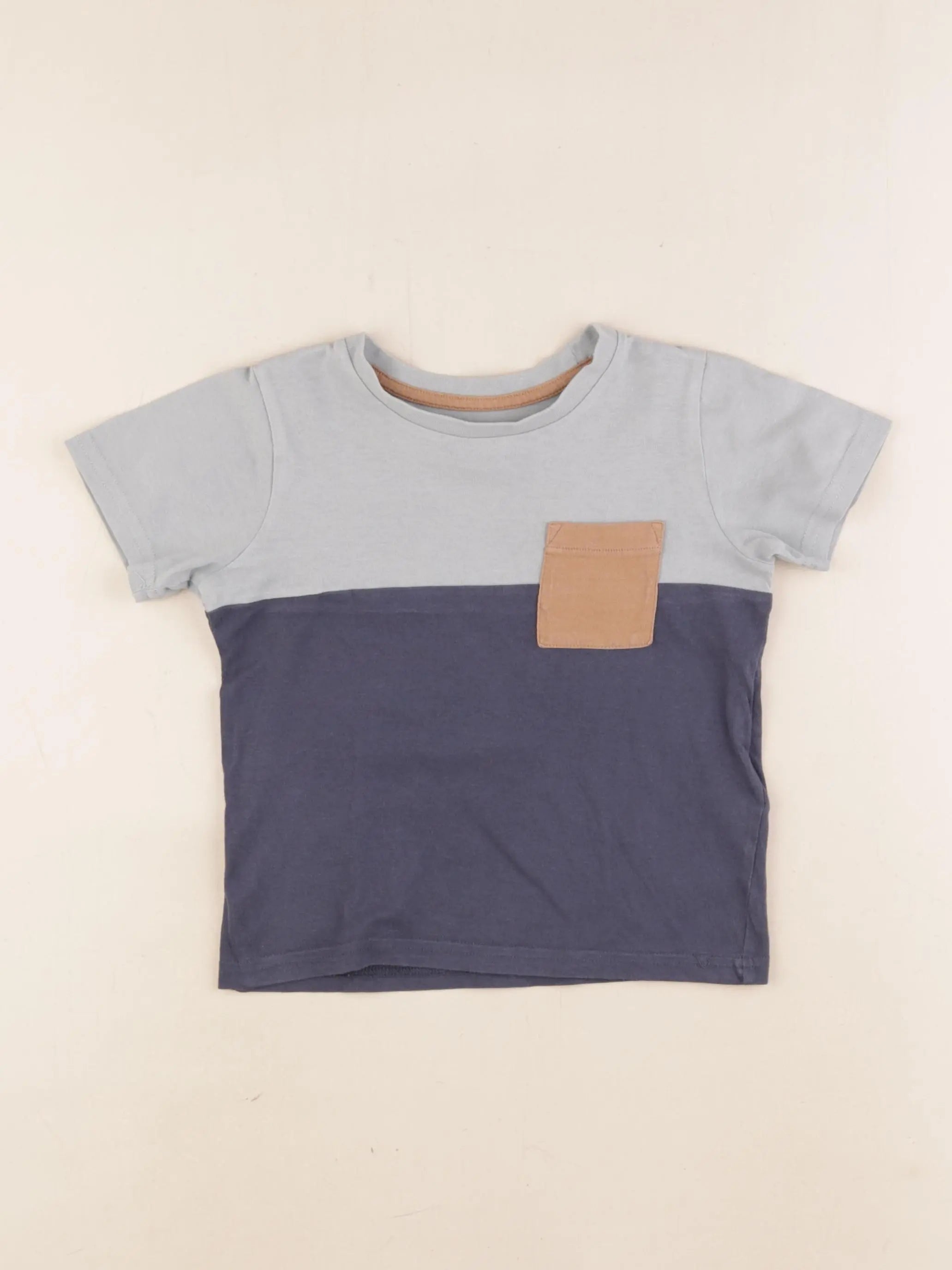Vertbaudet - tee-shirt bleu, vert - 3 ans