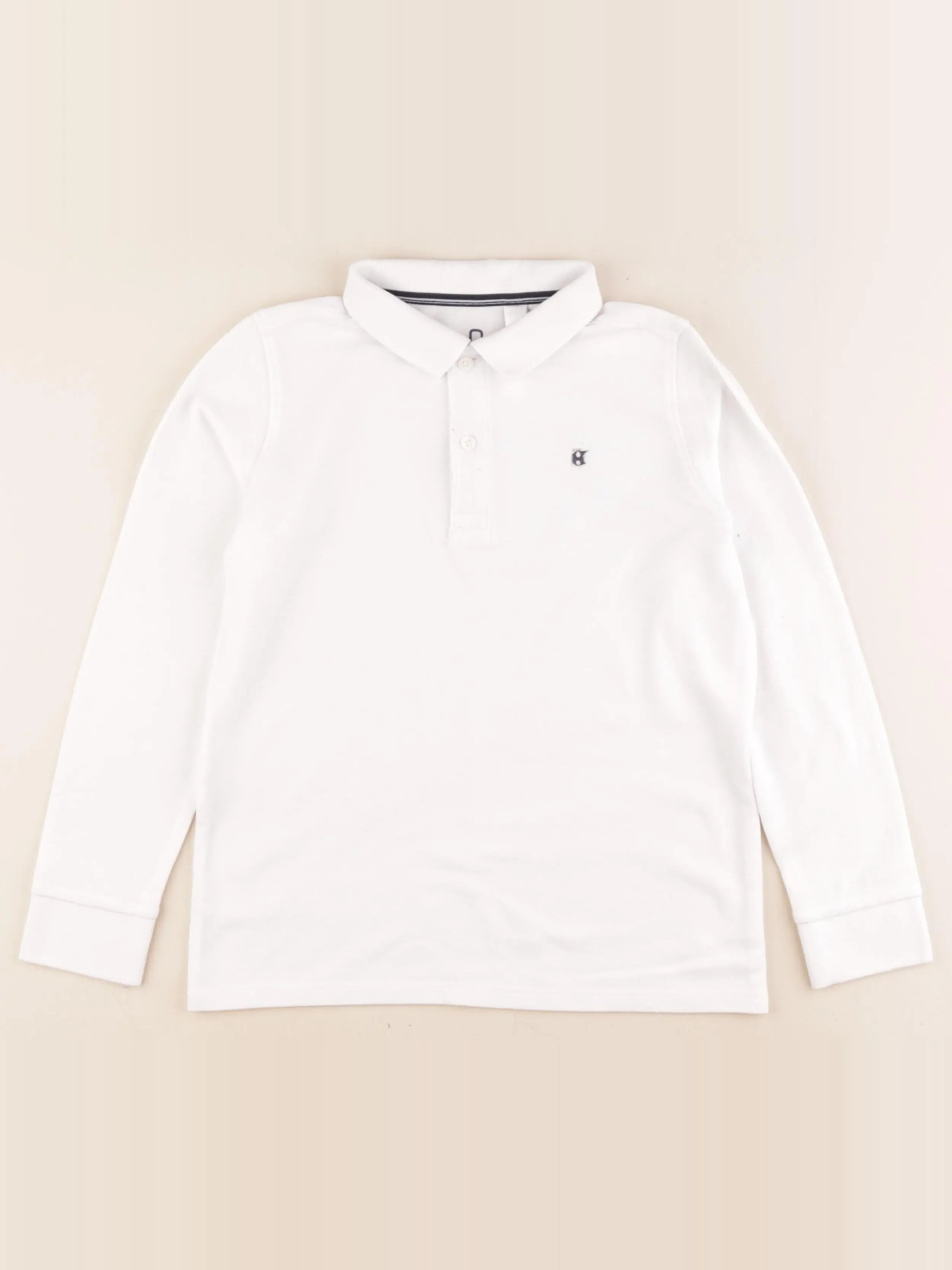 Okaidi - polo blanc - 8 ans