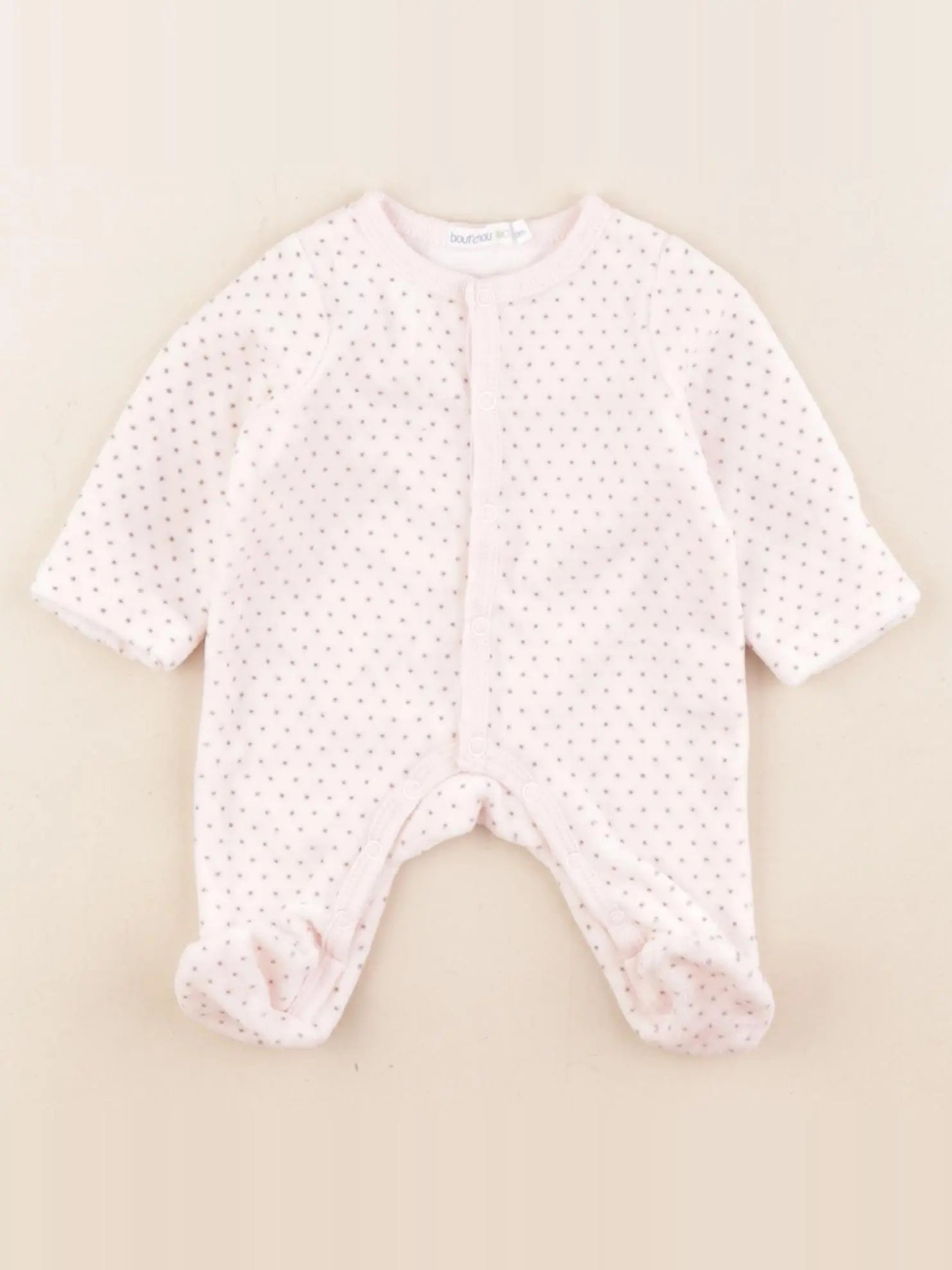 Boutchou - pyjama velours rose - Prématuré