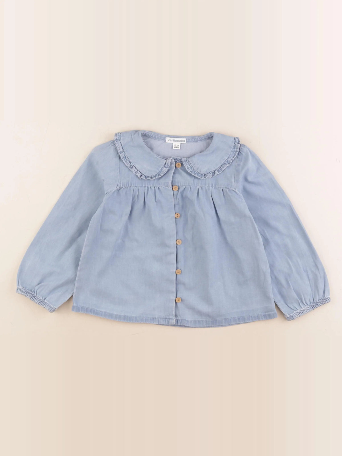 Vertbaudet - blouse bleu - 36 mois
