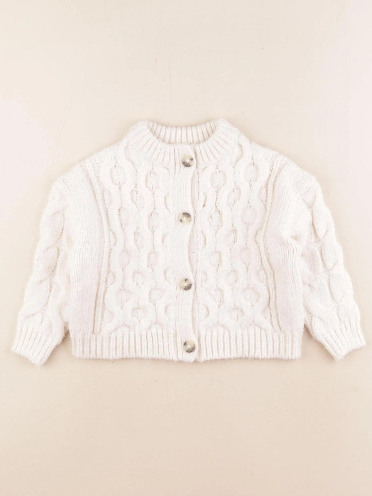 Vertbaudet - gilet beige - 4 ans