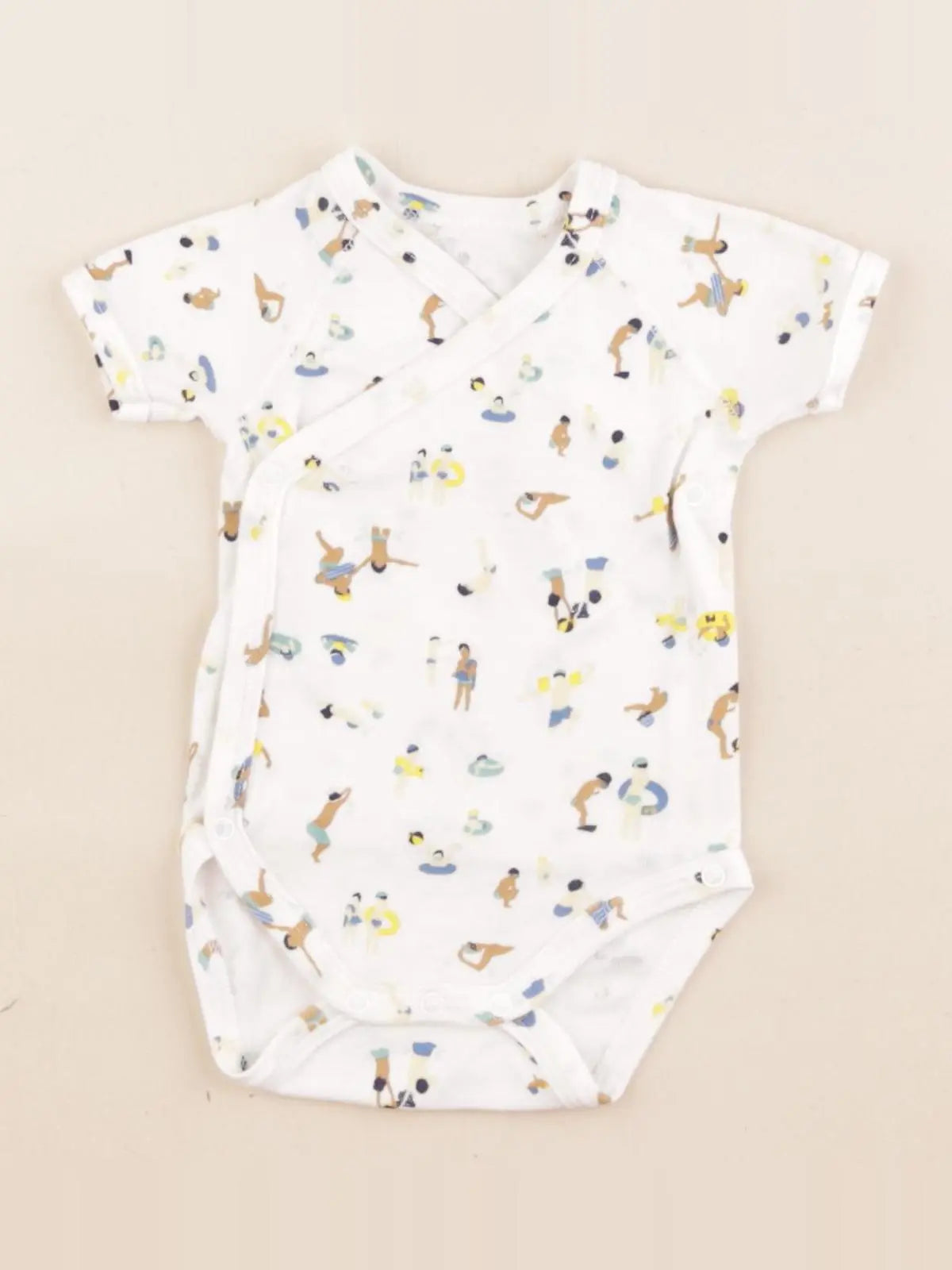 Petit Bateau - body multicolore - 1 mois