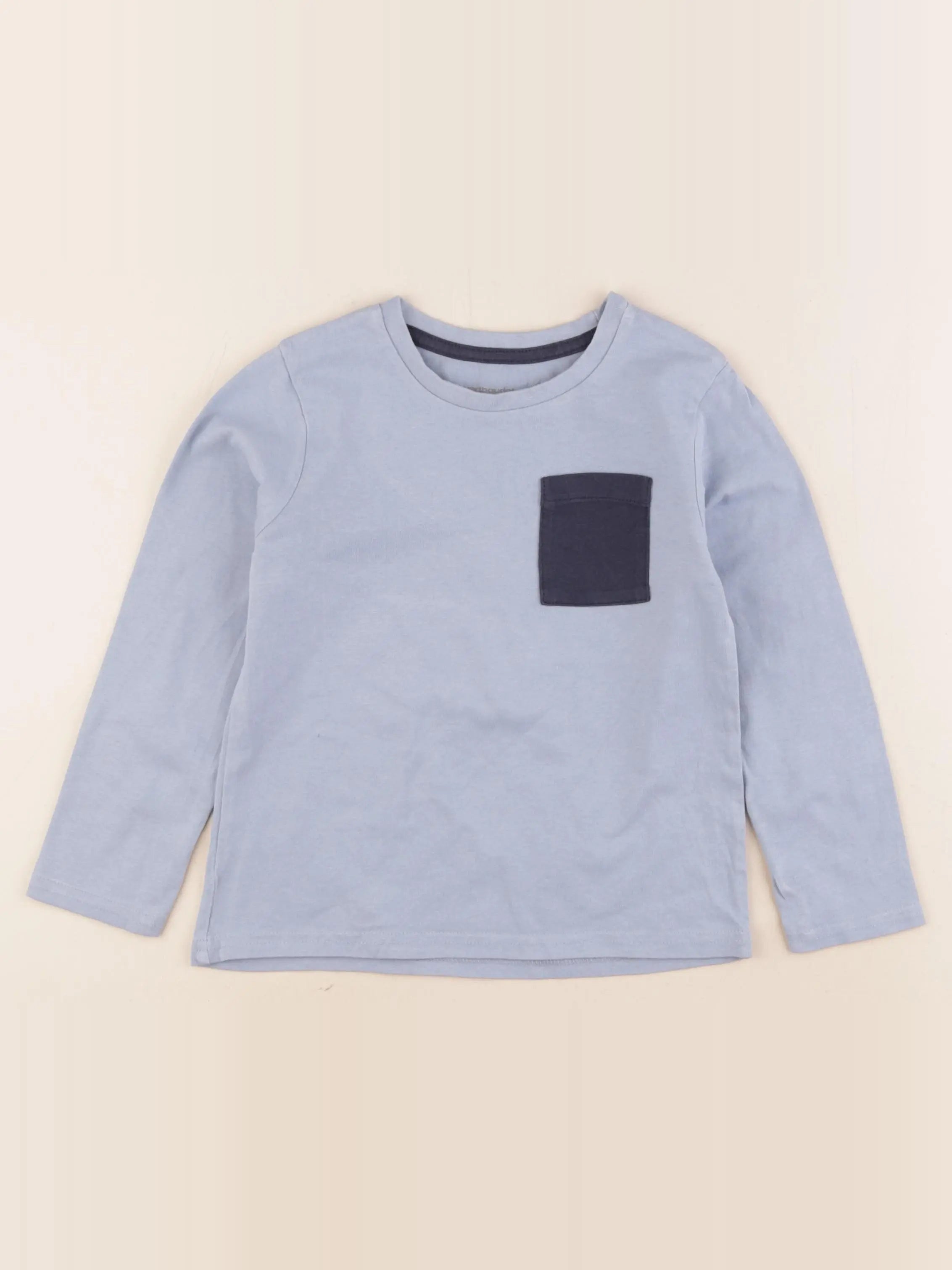 Vertbaudet - tee-shirt bleu - 5 ans