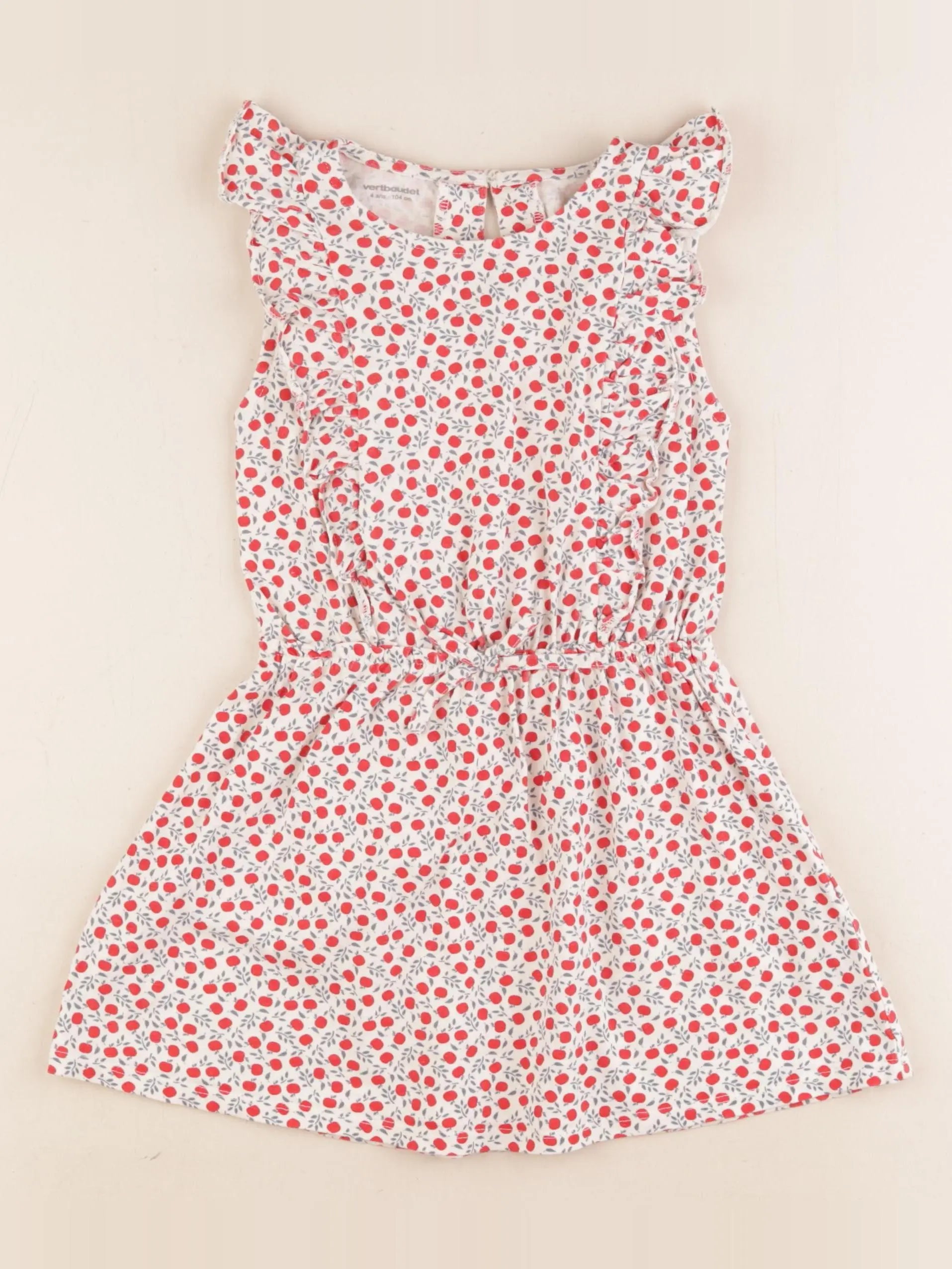 Vertbaudet - robe rouge - 4 ans