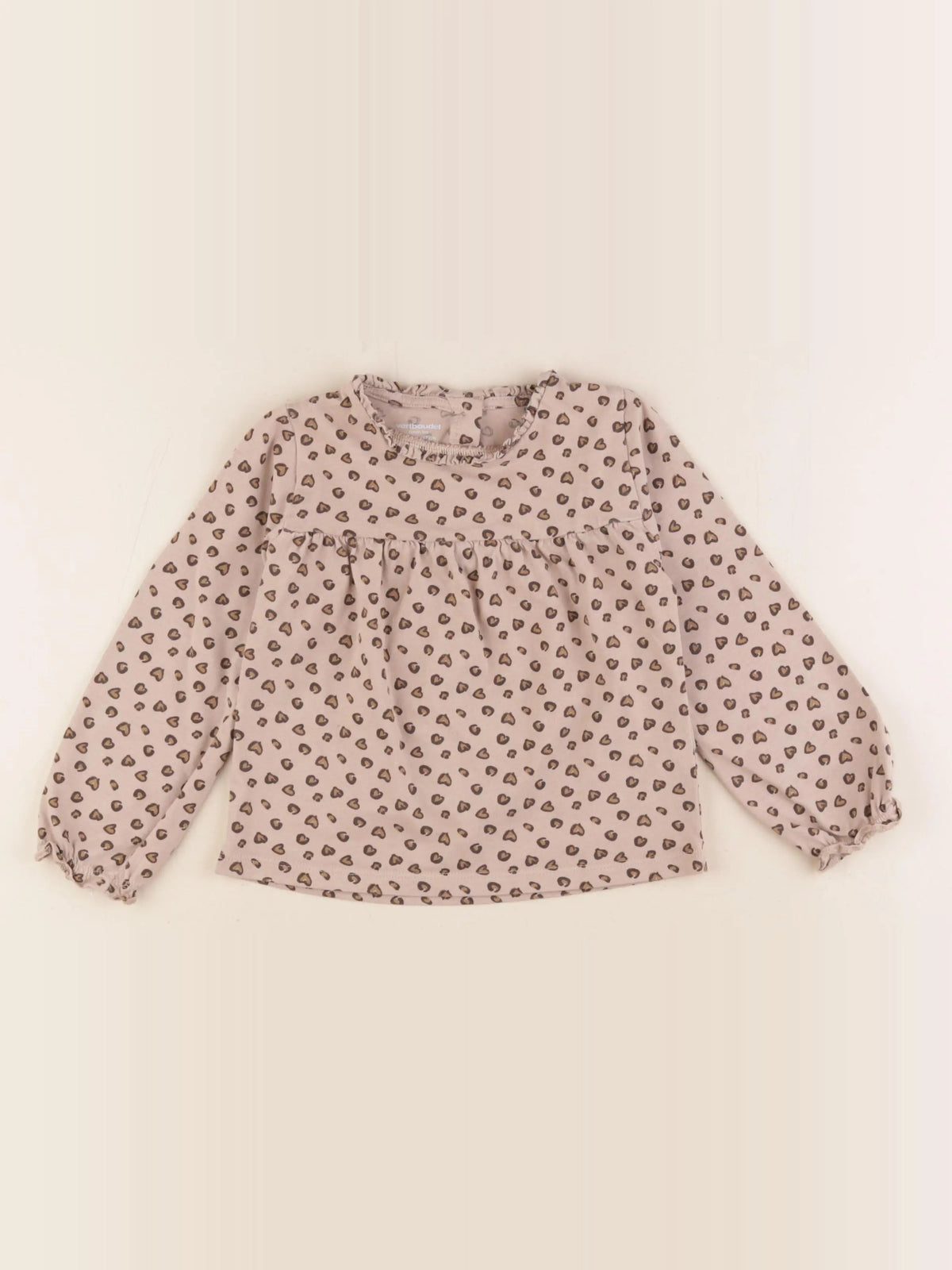Vertbaudet - tee-shirt marron - 36 mois