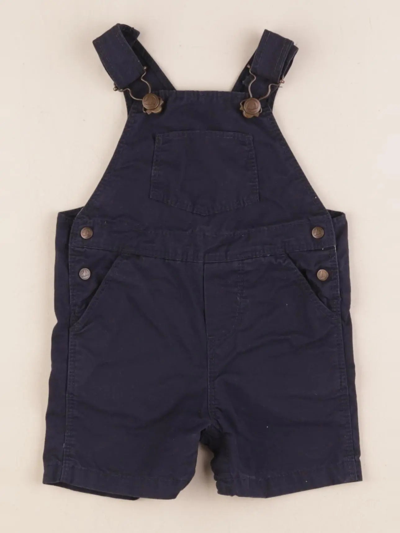 Petit Bateau - salopette bleu - 3 mois