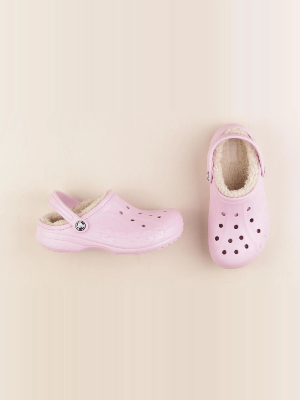 Crocs - sandales fourrées rose - pointure 33/34