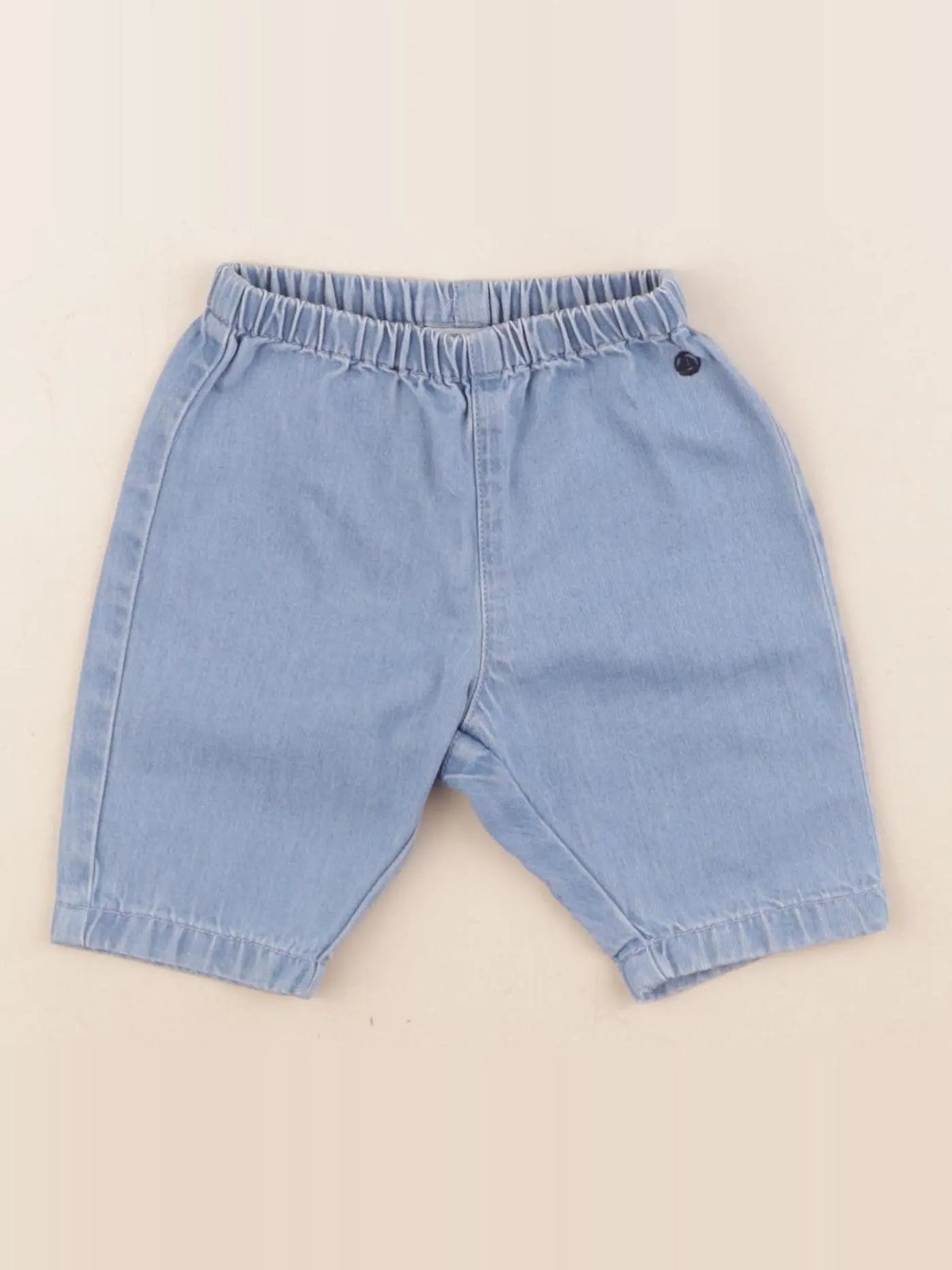 Petit Bateau - pantalon bleu - 3 mois