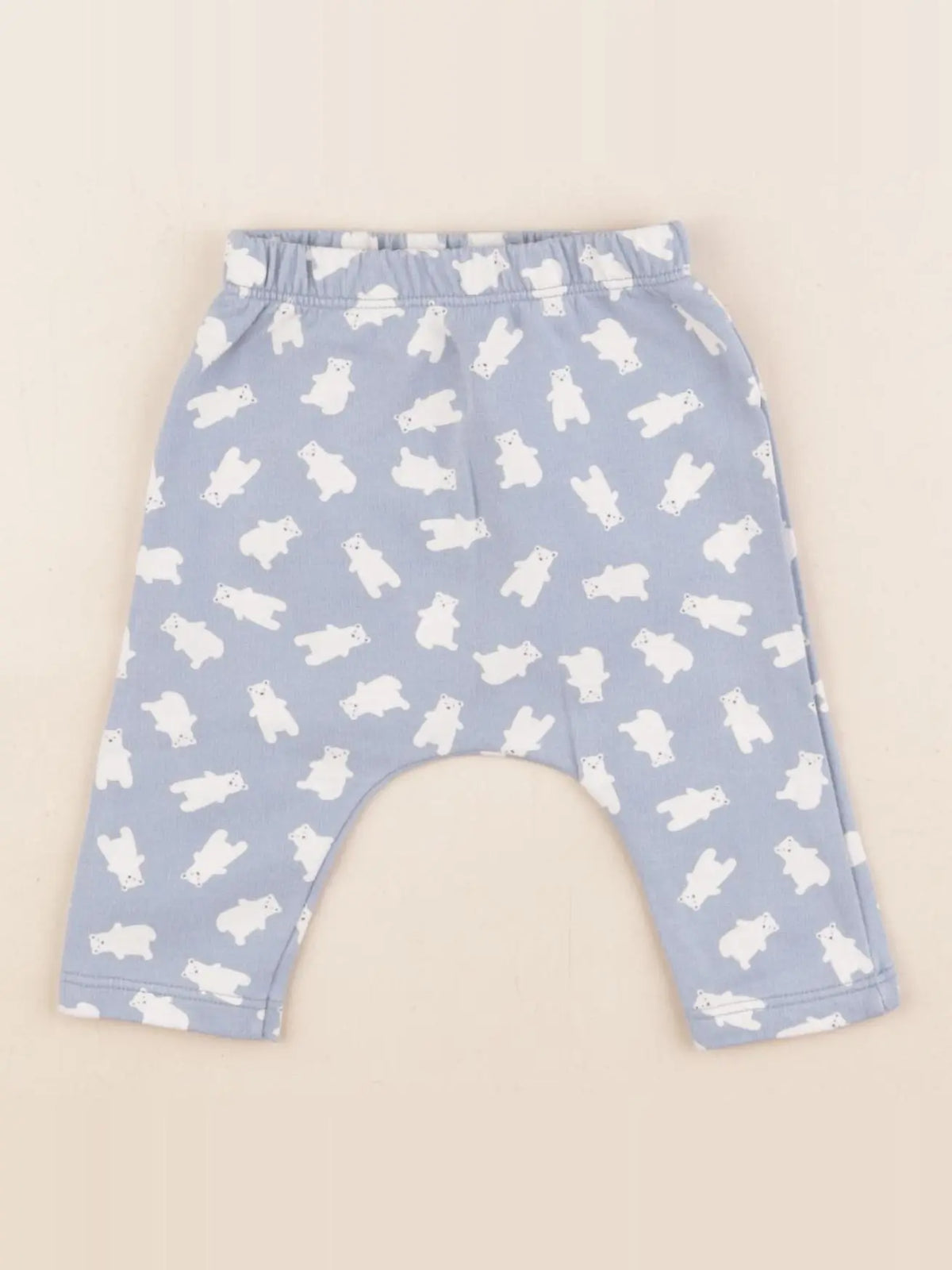 Petit Bateau - sarouel bleu - 3 mois