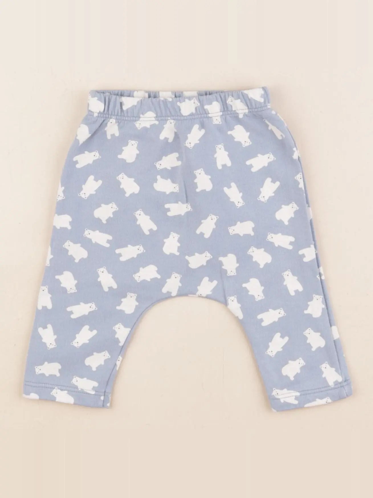 Petit Bateau - sarouel bleu - 3 mois