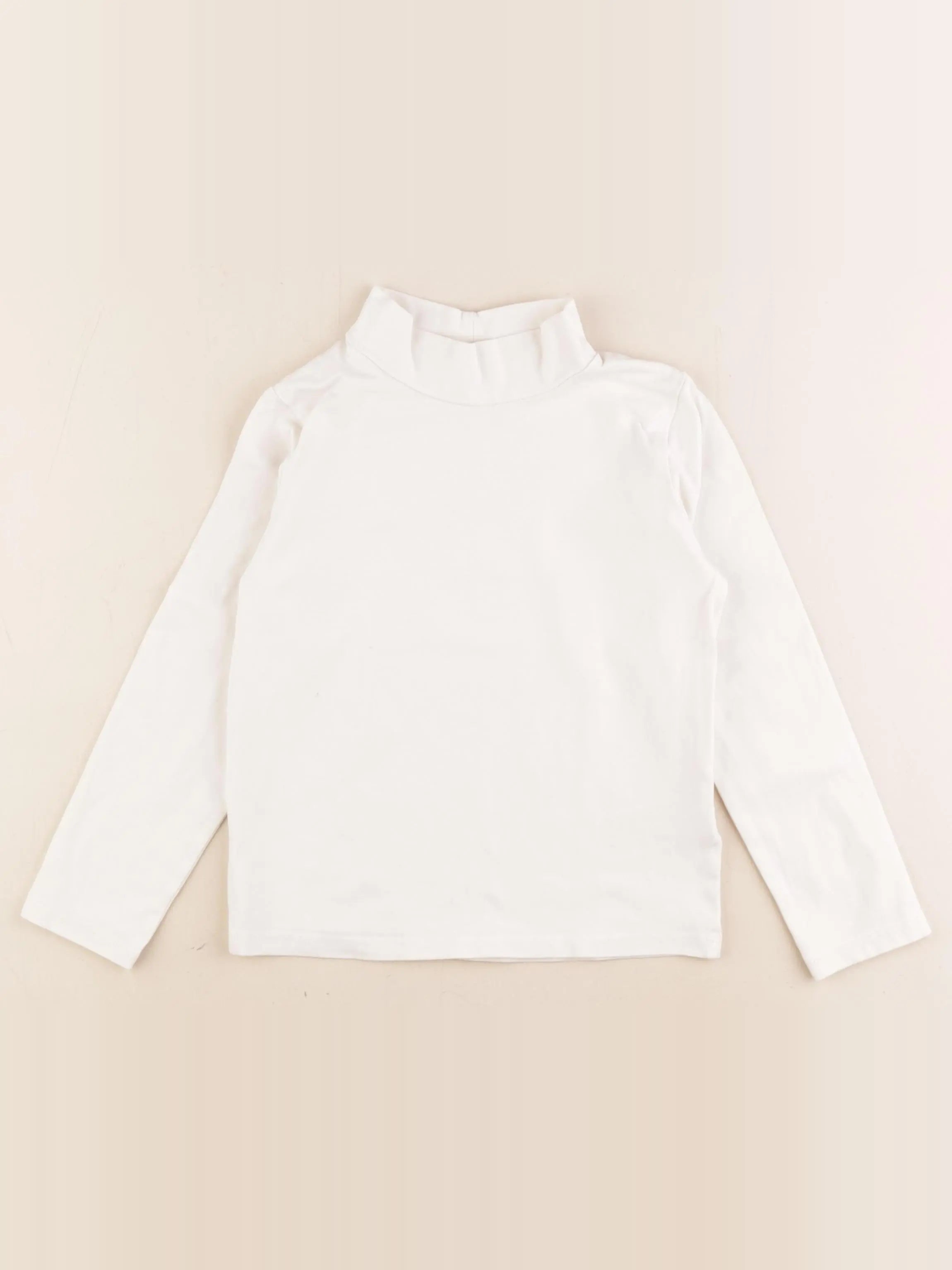 Vertbaudet - sous-pull beige - 6 ans
