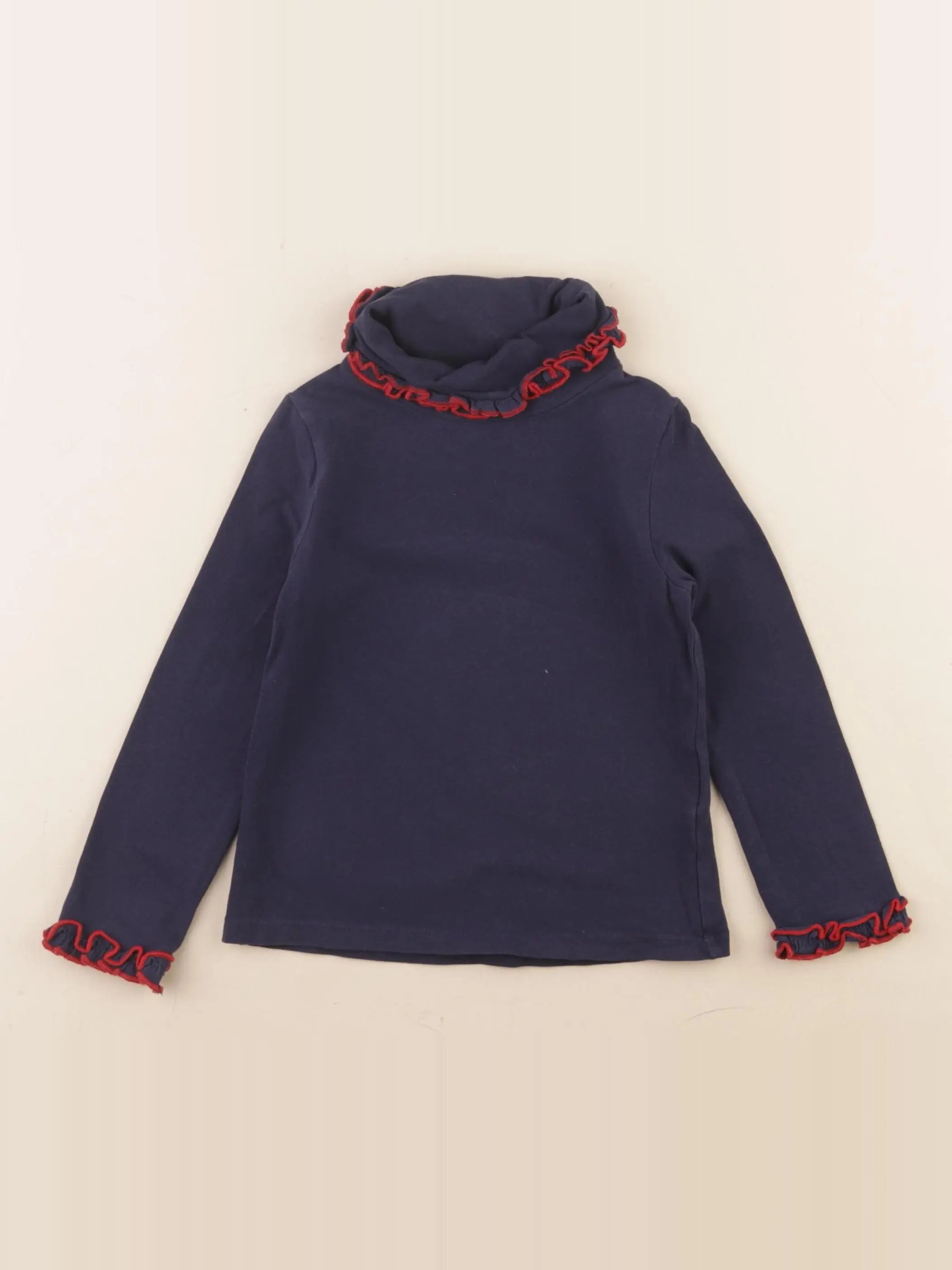 Cyrillus - sous-pull bleu, rouge - 3 ans