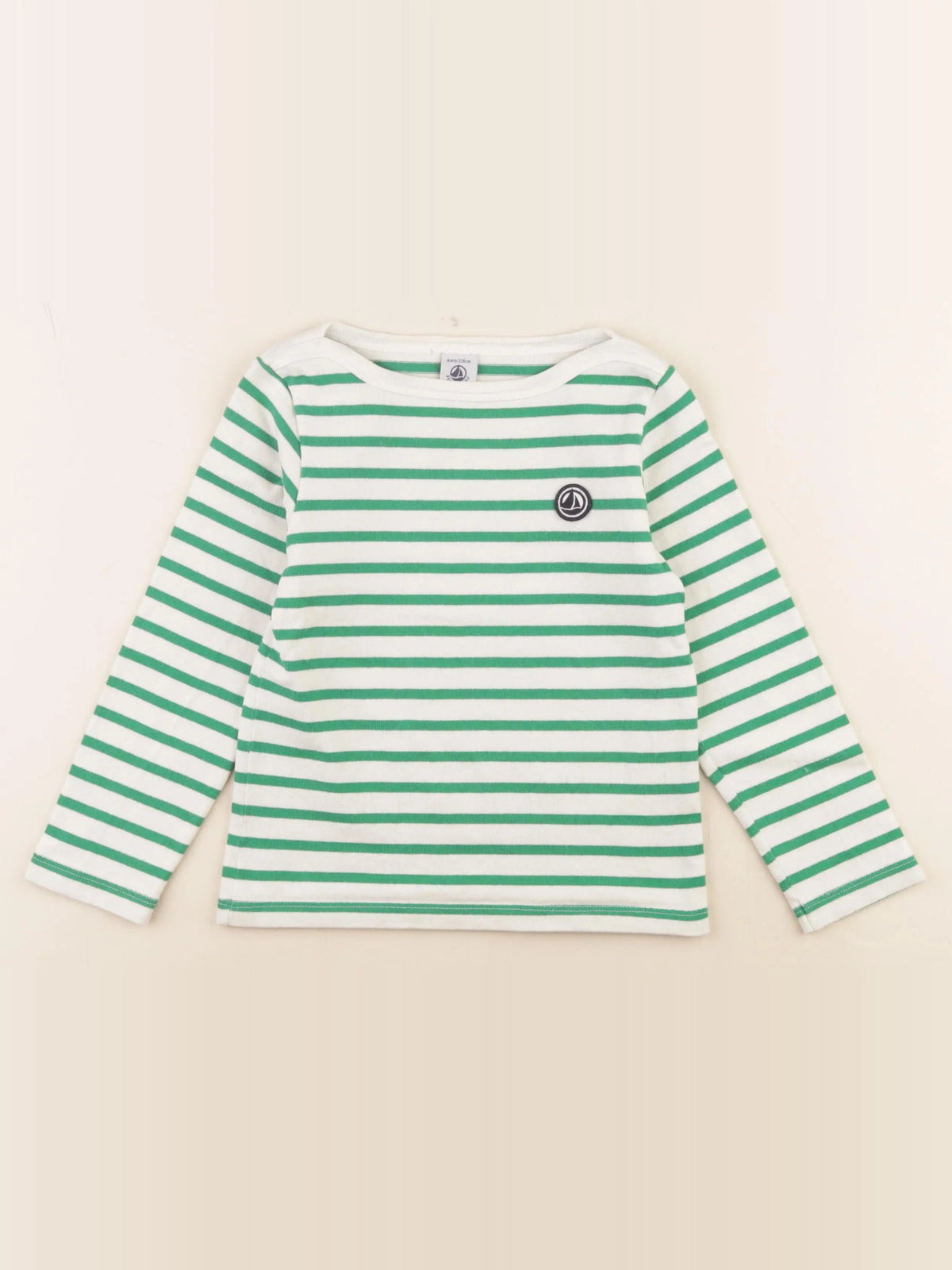Petit Bateau - sweat vert - 6 ans