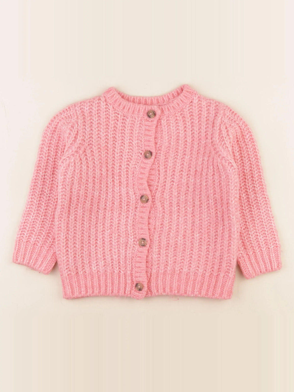 Vertbaudet - gilet rose - 4 ans
