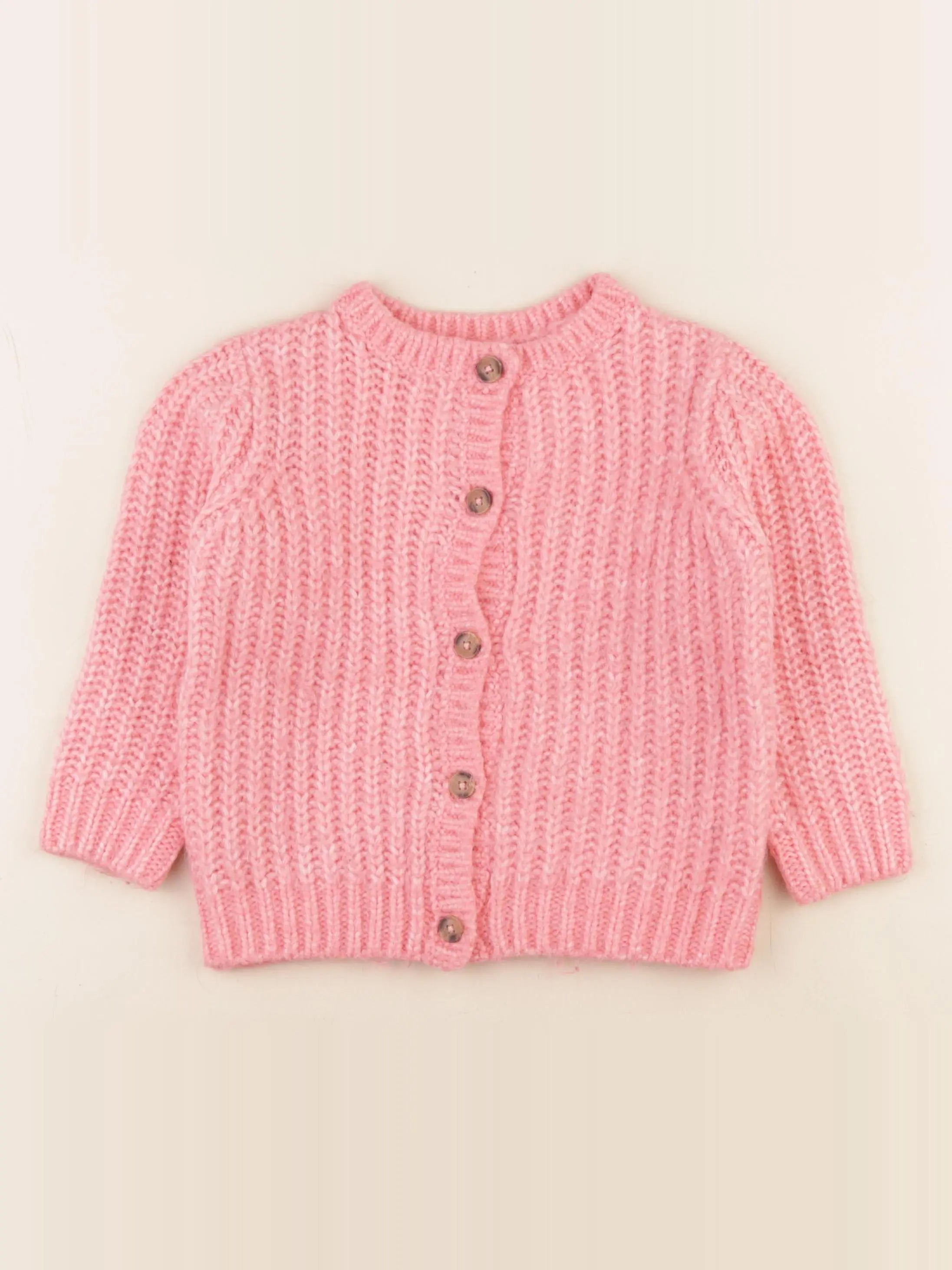 Vertbaudet - gilet rose - 4 ans