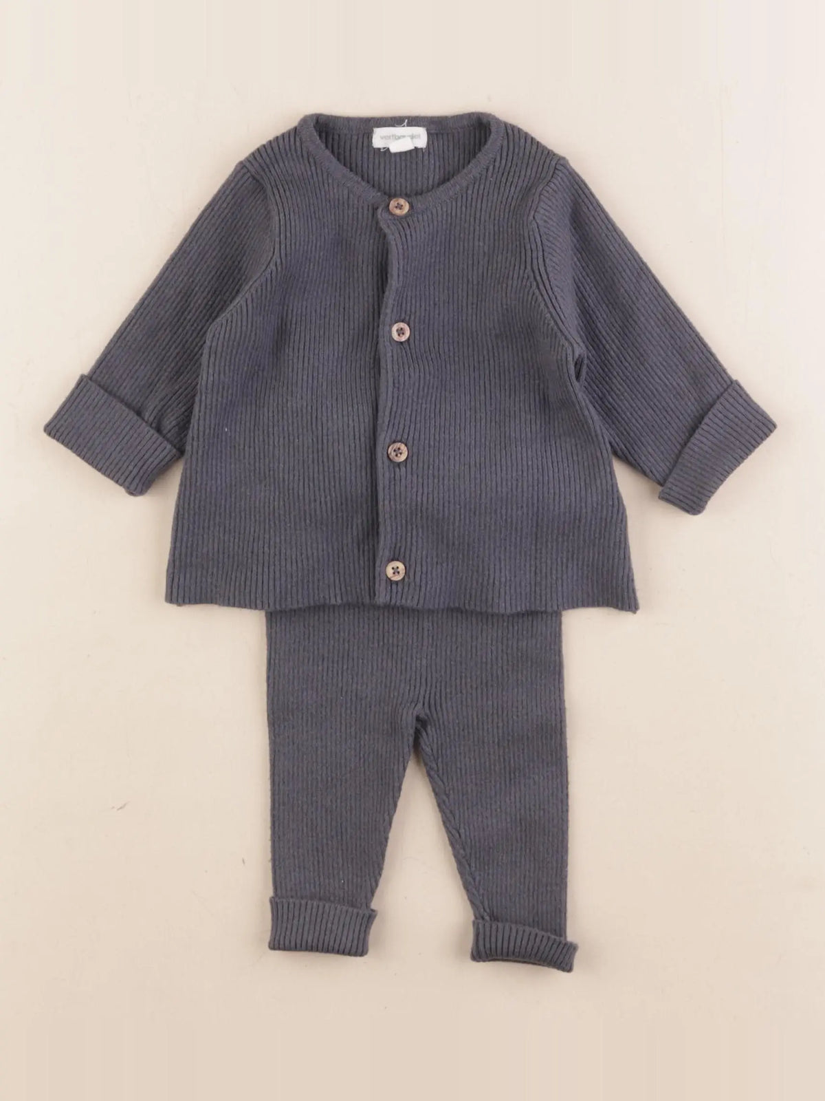 Vertbaudet - ensemble bleu - 3 mois