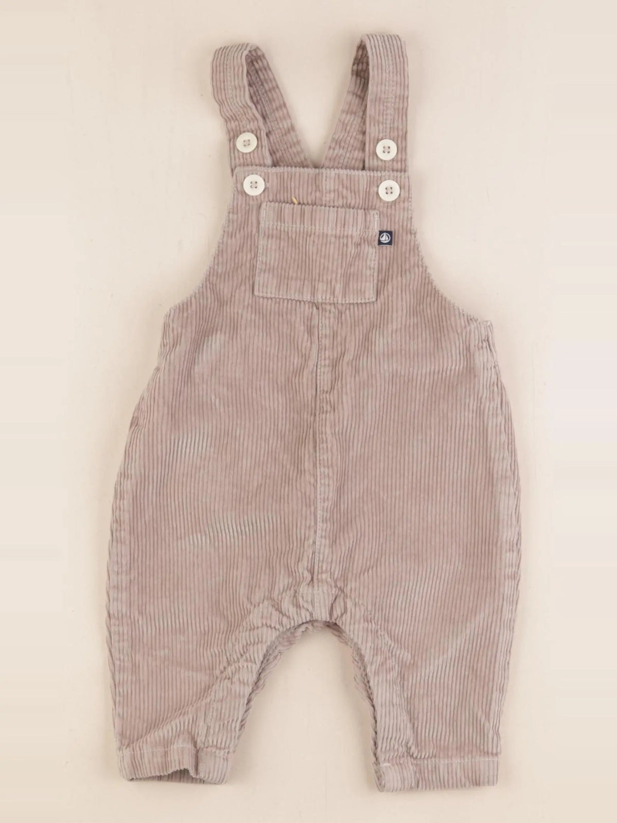 Petit Bateau - salopette beige - 6 mois