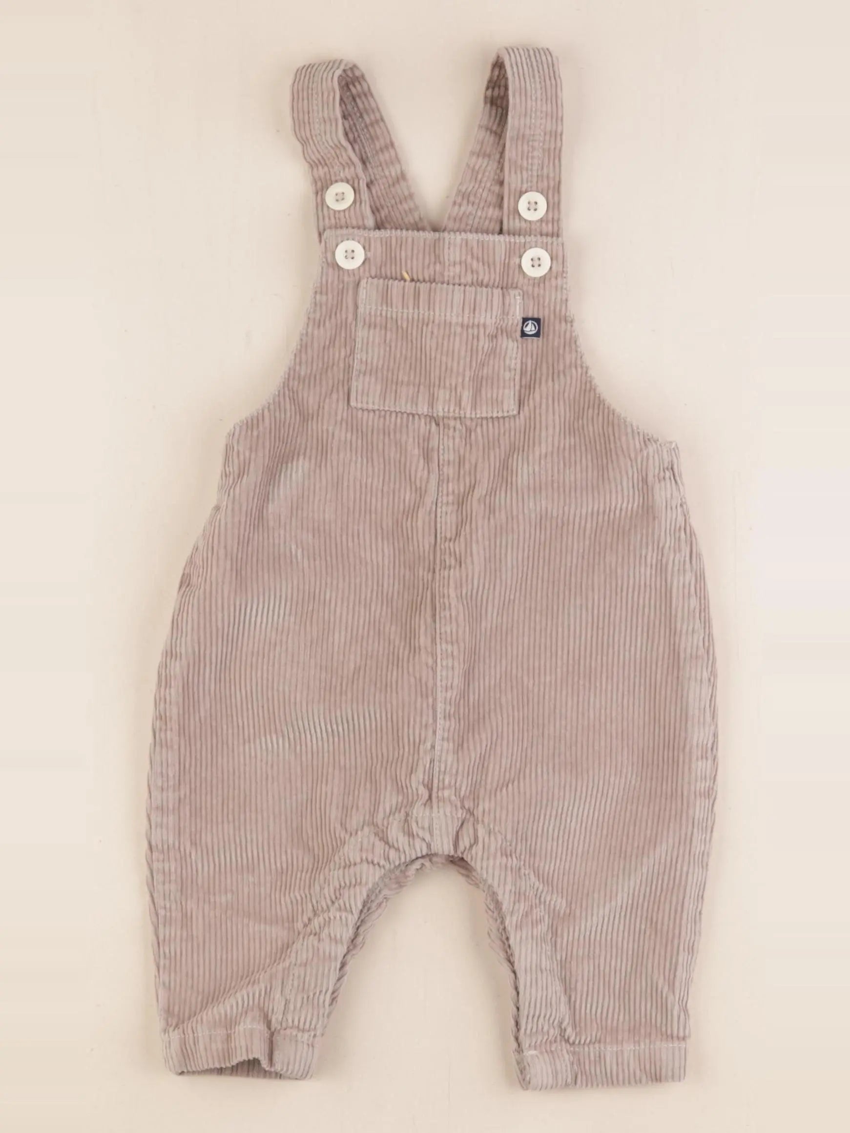 Petit Bateau - salopette beige - 6 mois