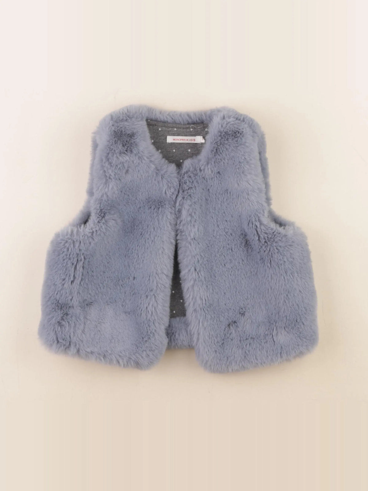 Monoprix - gilet taupe - 5 ans