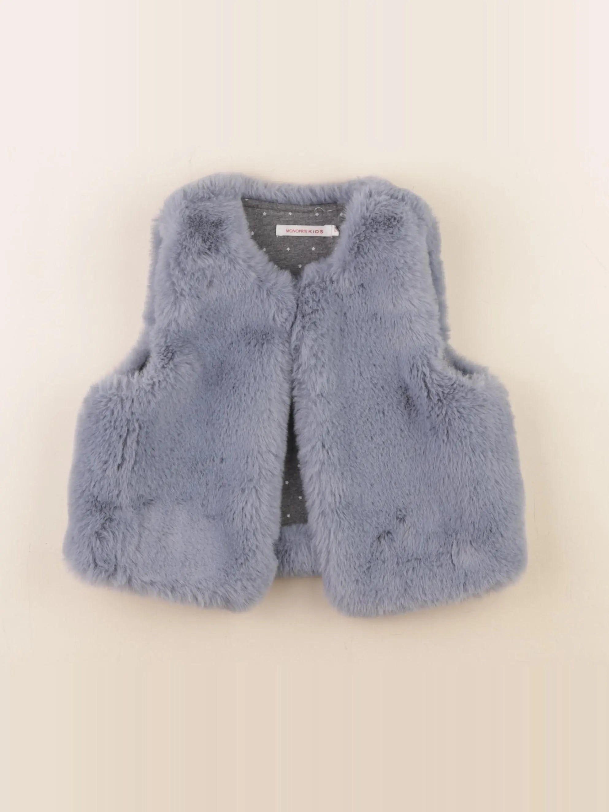 Monoprix - gilet taupe - 5 ans