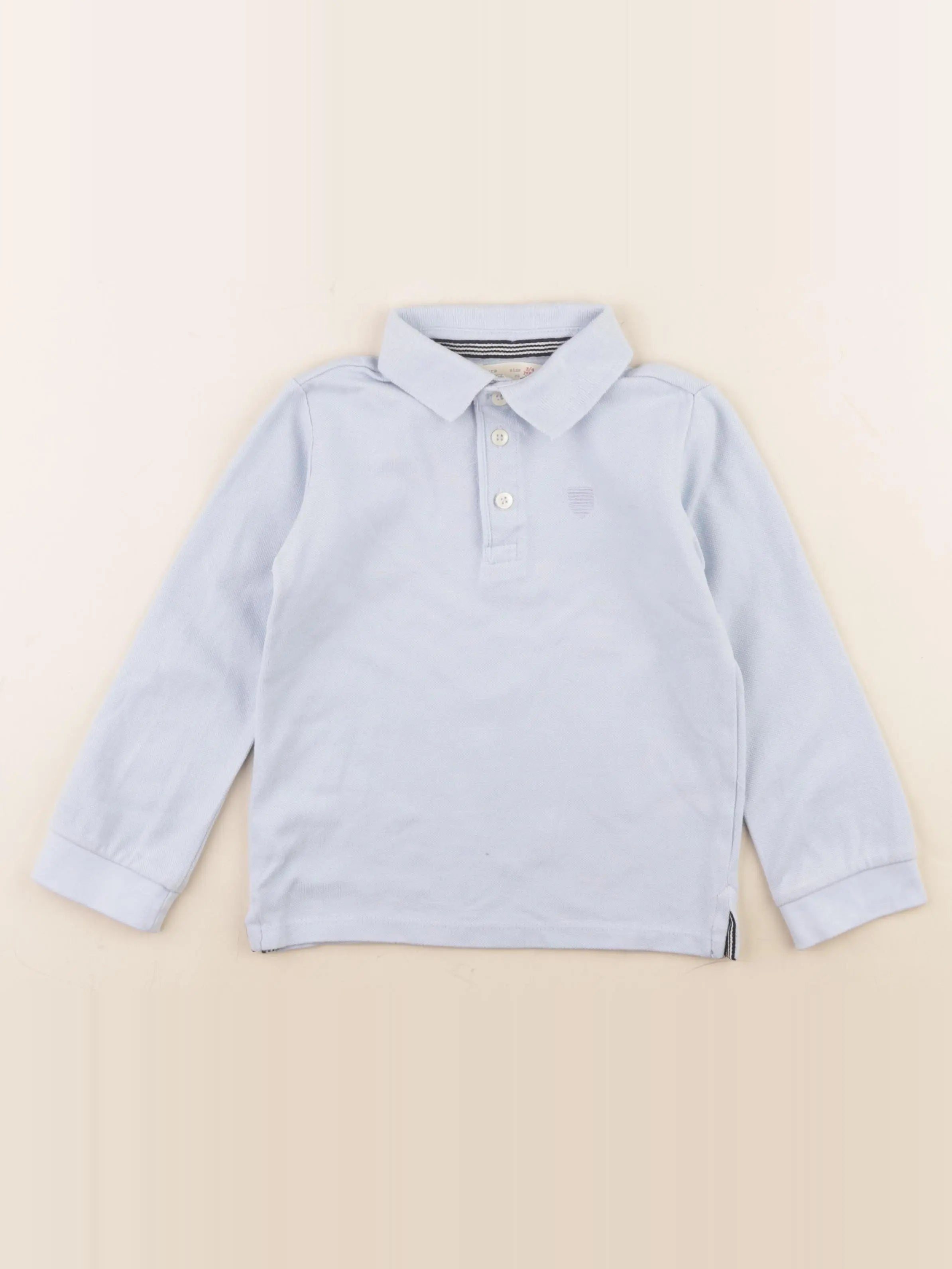 Zara - polo bleu - 3/4 ans