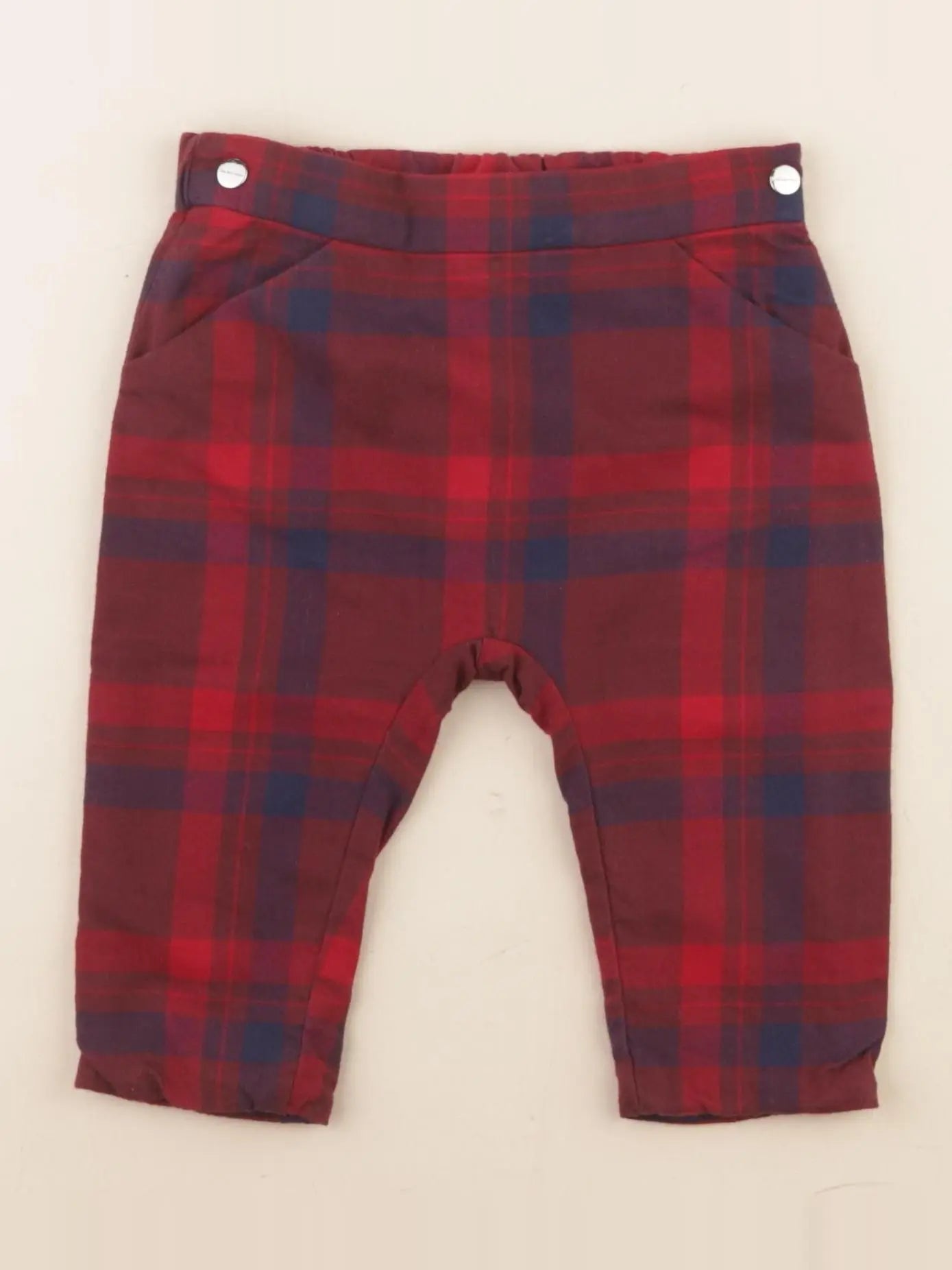 Jacadi - sarouel rouge, bleu - 12 mois