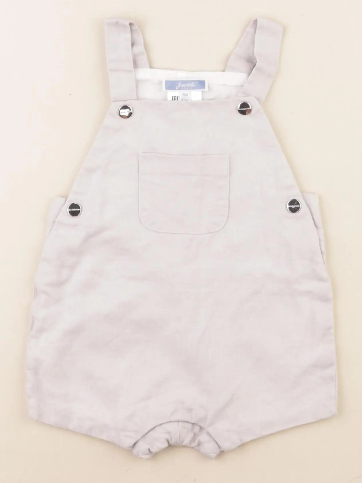 Jacadi - salopette gris - 6 mois