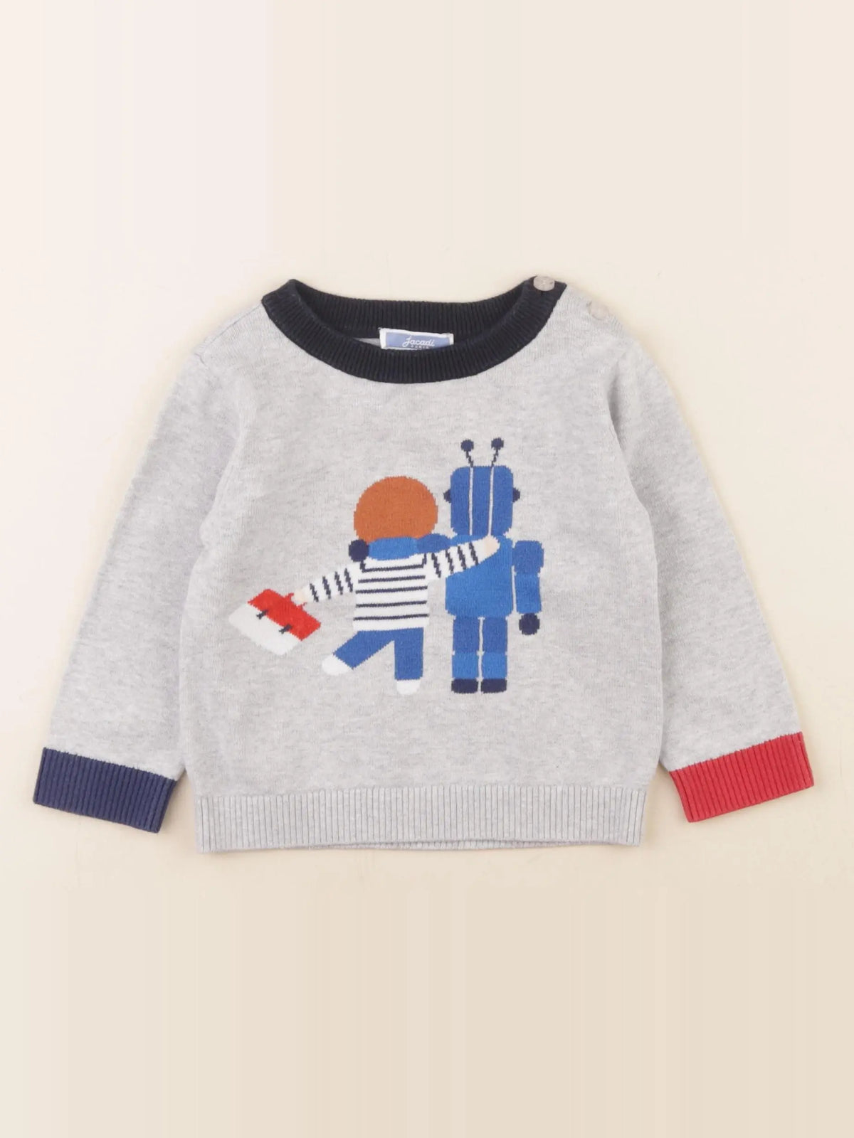 Jacadi - pull gris - 18 mois