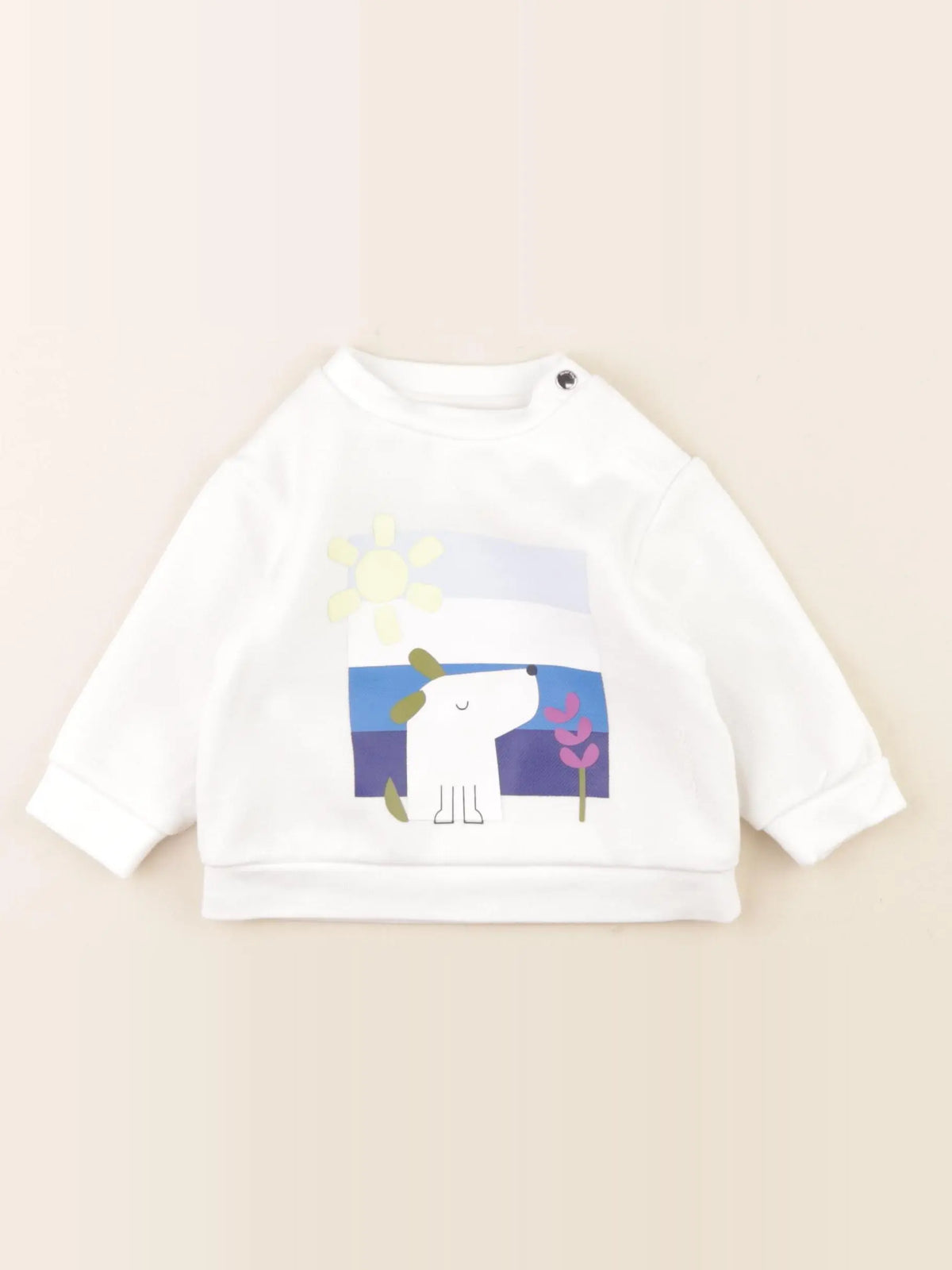 Jacadi - sweat blanc - 6 mois
