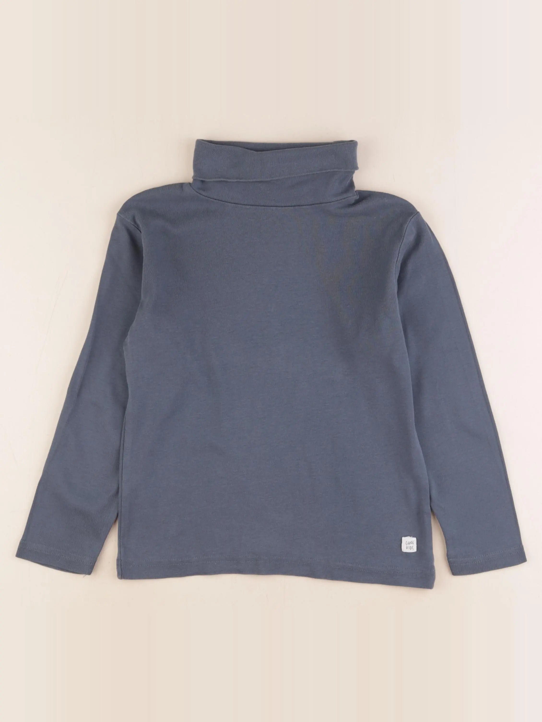 Vertbaudet - sous-pull bleu - 8 ans