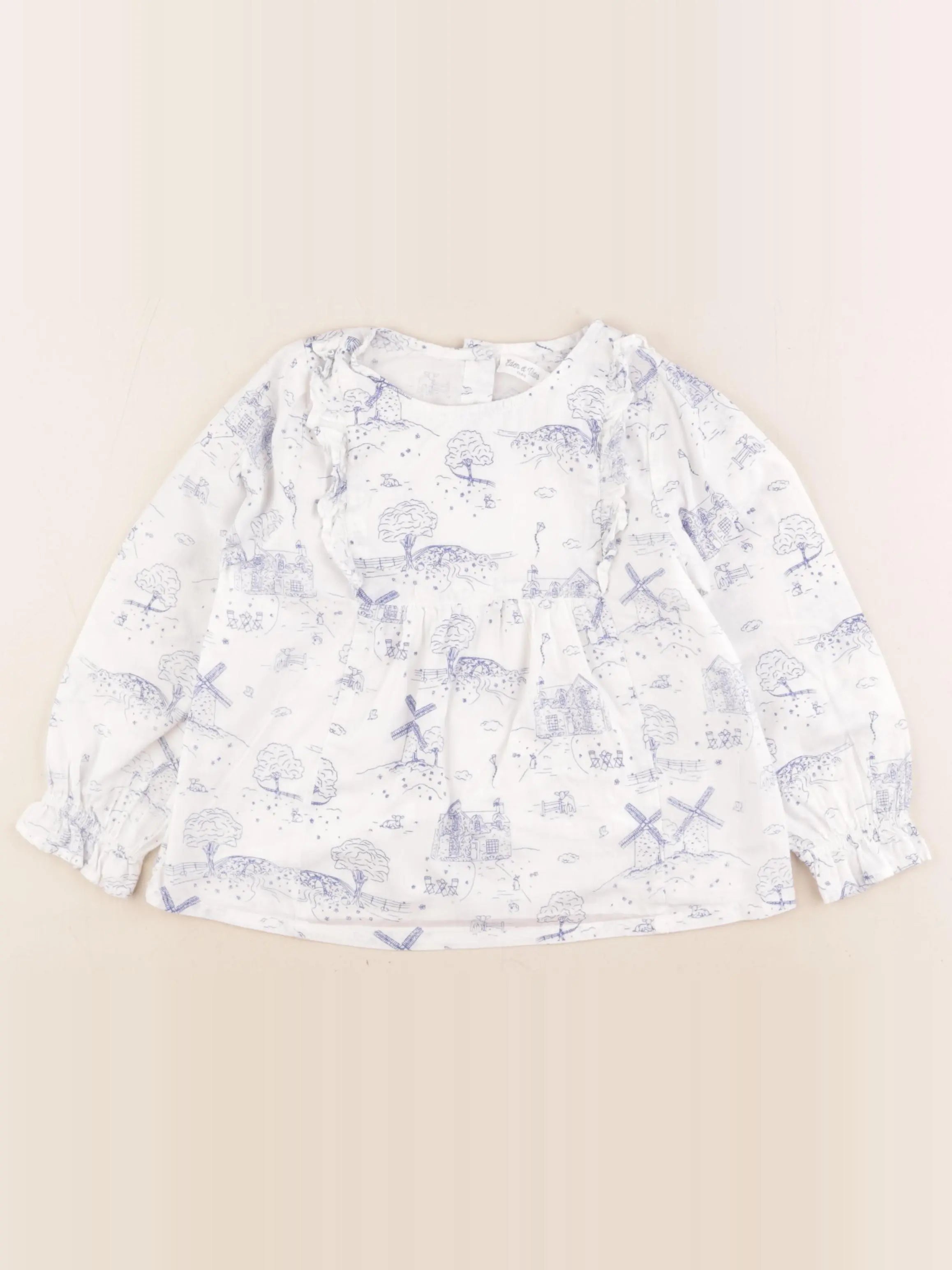 Eden & Victor - blouse bleu - 5 ans