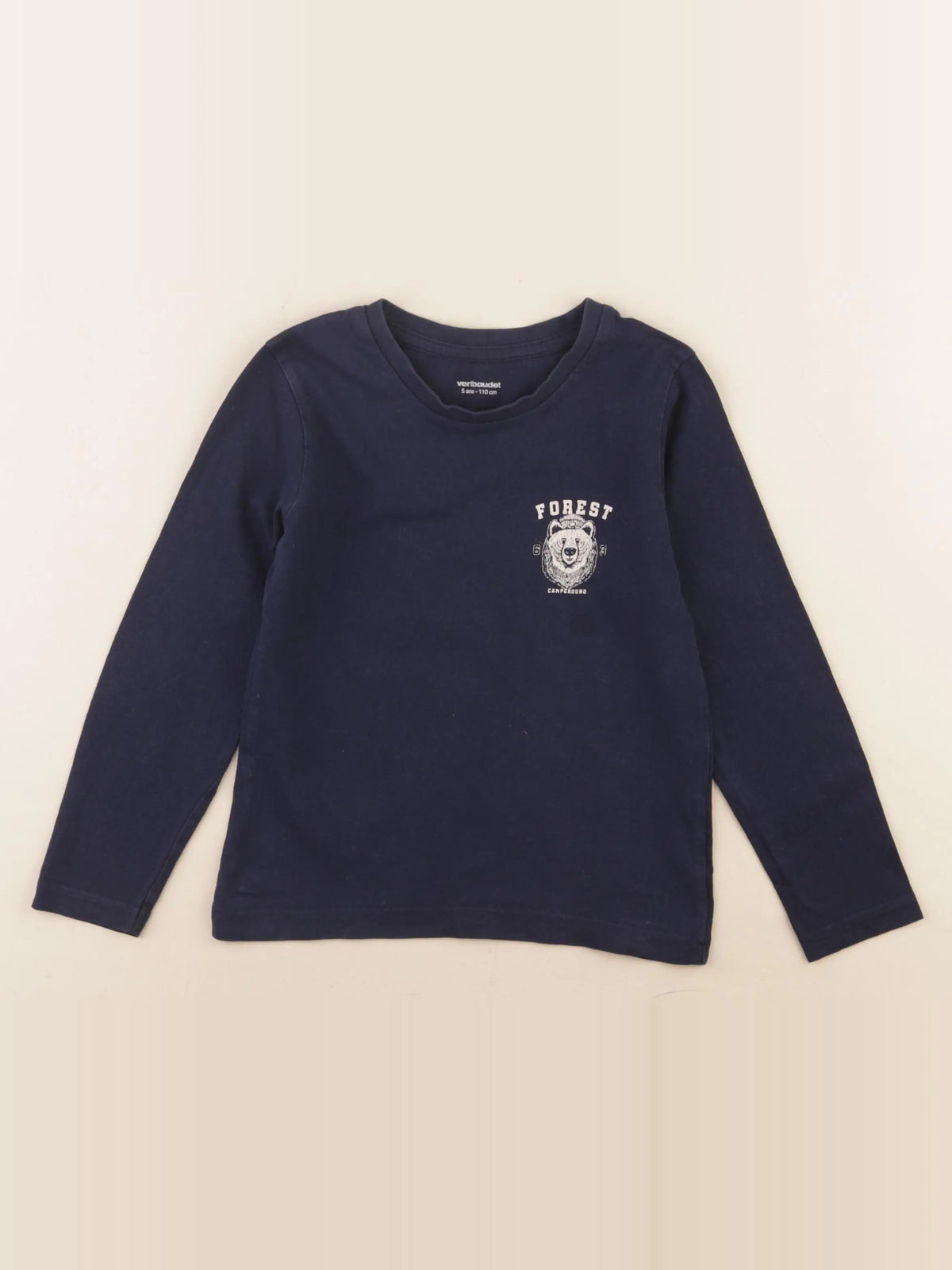 Vertbaudet - tee-shirt bleu - 5 ans