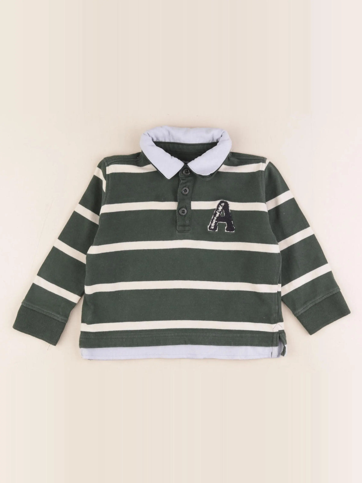 Vertbaudet - polo vert - 3 ans
