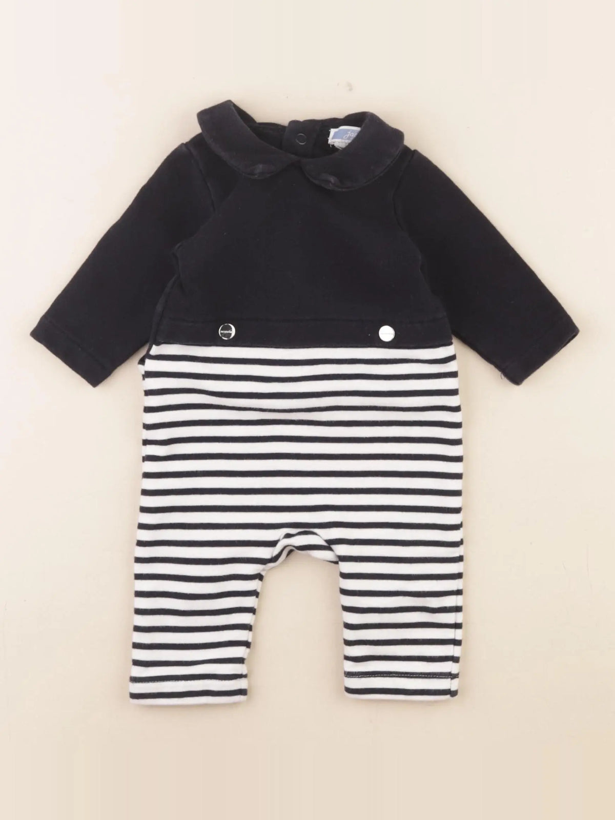 Jacadi - pyjama coton bleu - 3 mois