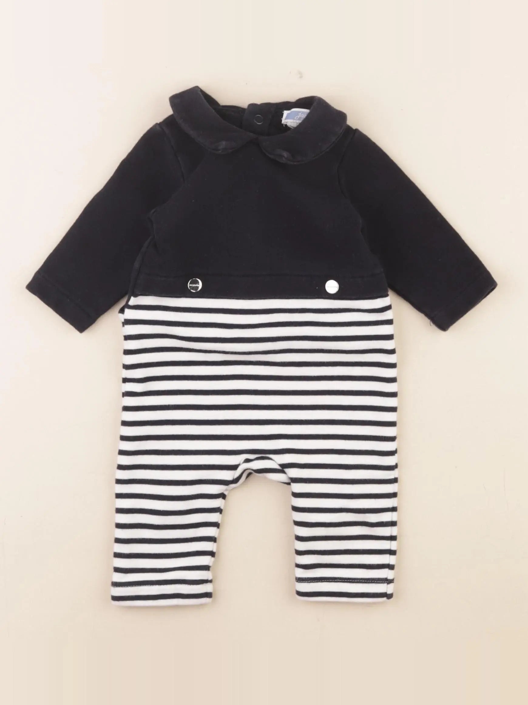 Jacadi - pyjama coton bleu - 3 mois