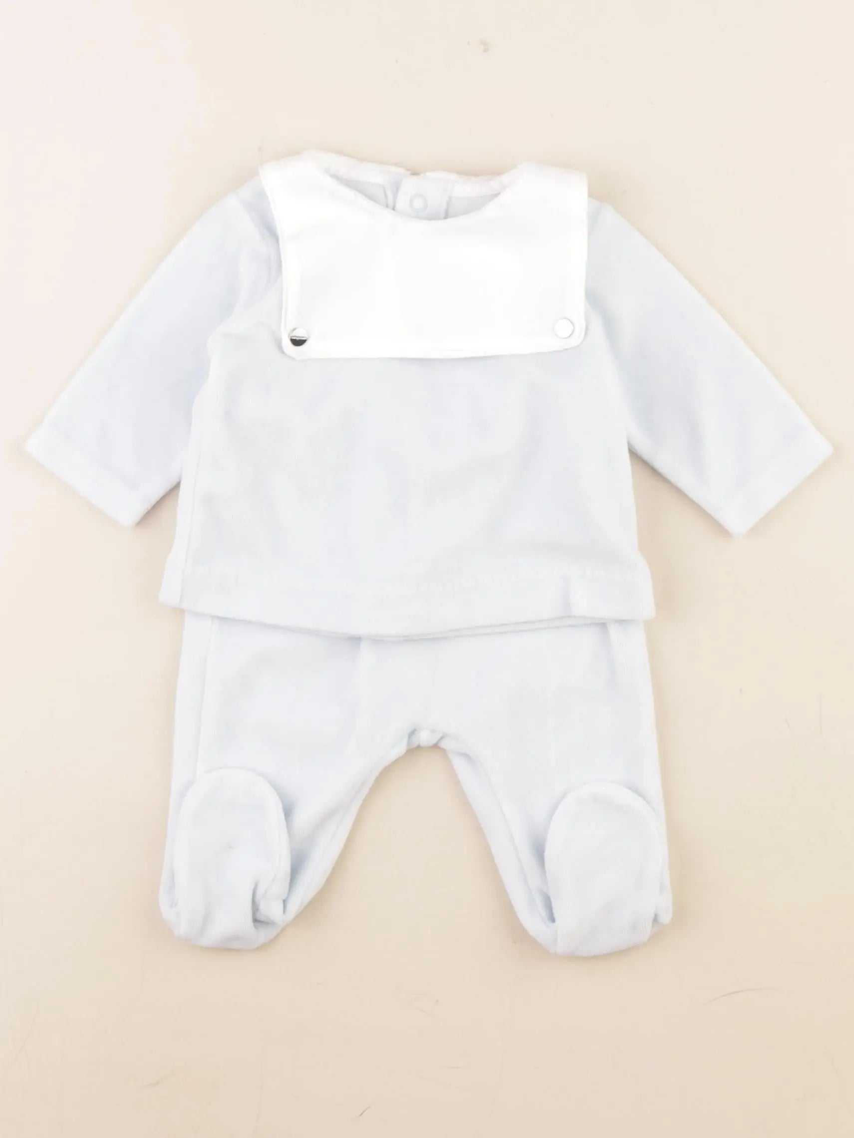 Jacadi - pyjama velours bleu - 3 mois