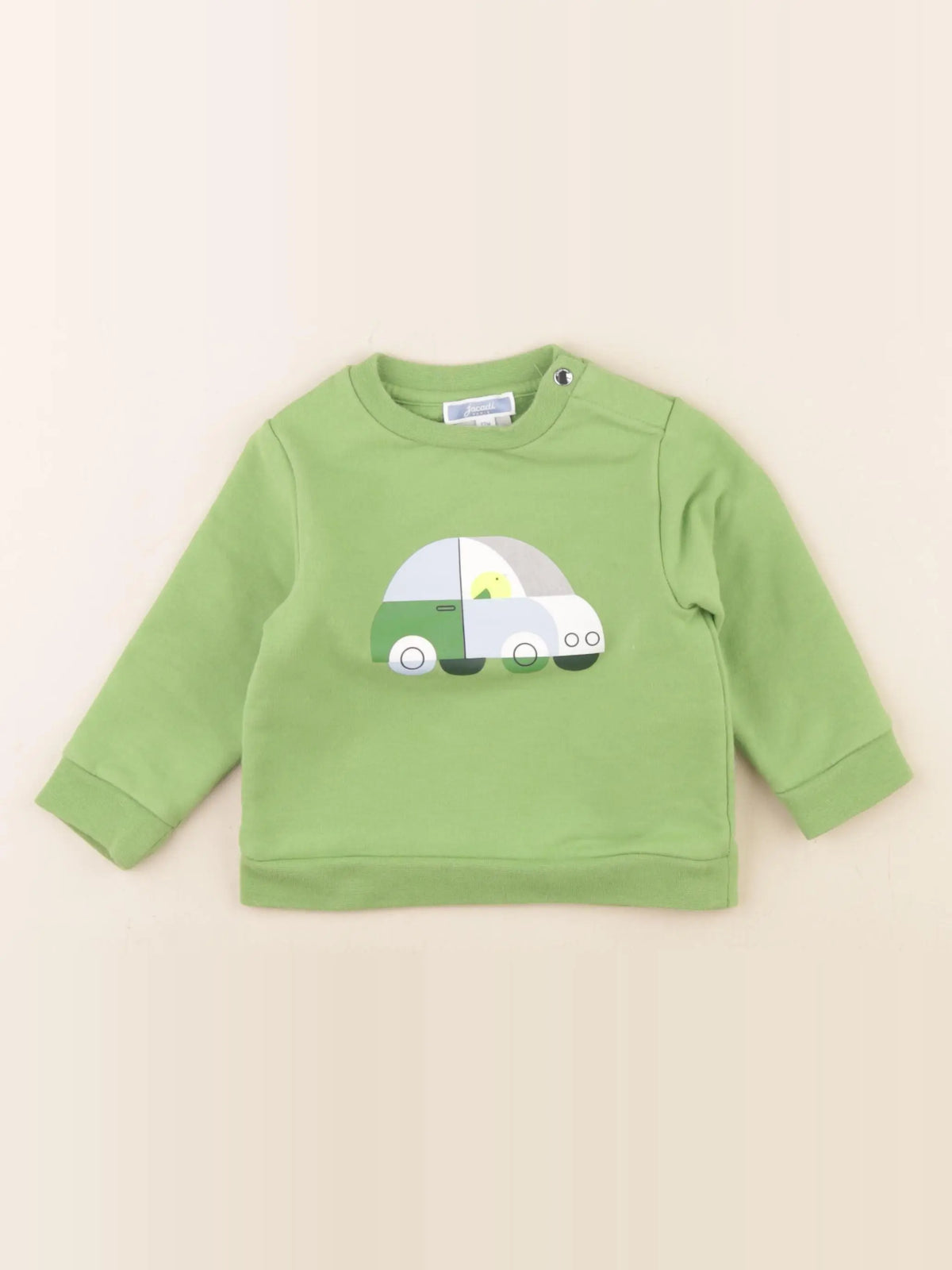 Jacadi - sweat vert - 12 mois