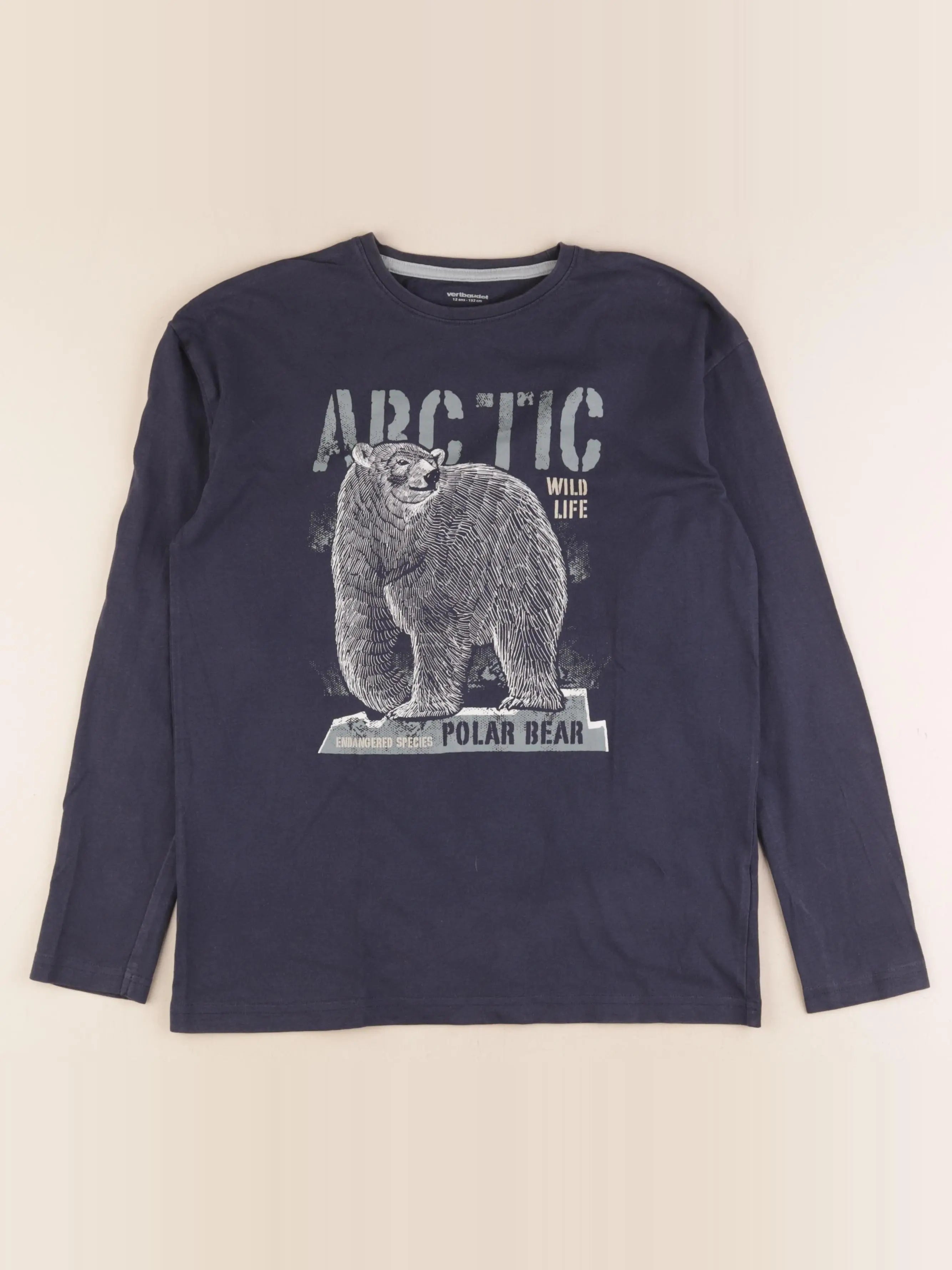 Vertbaudet - tee-shirt bleu - 12 ans