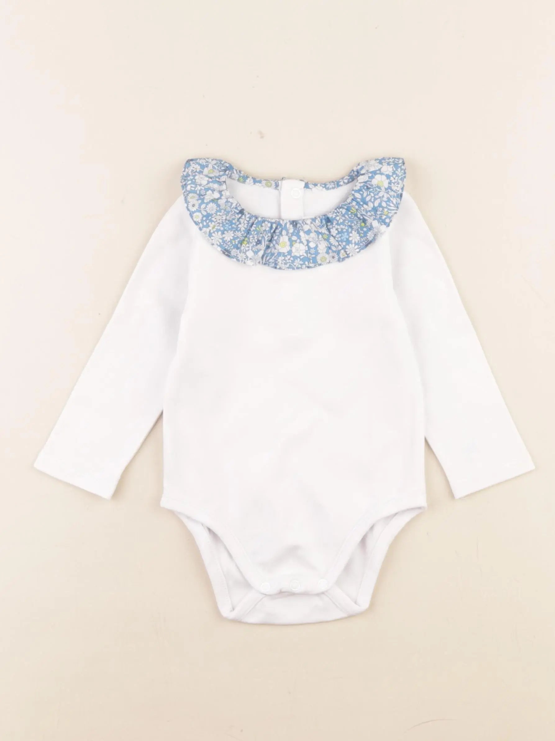 Jacadi - body liberty bleu - 12 mois