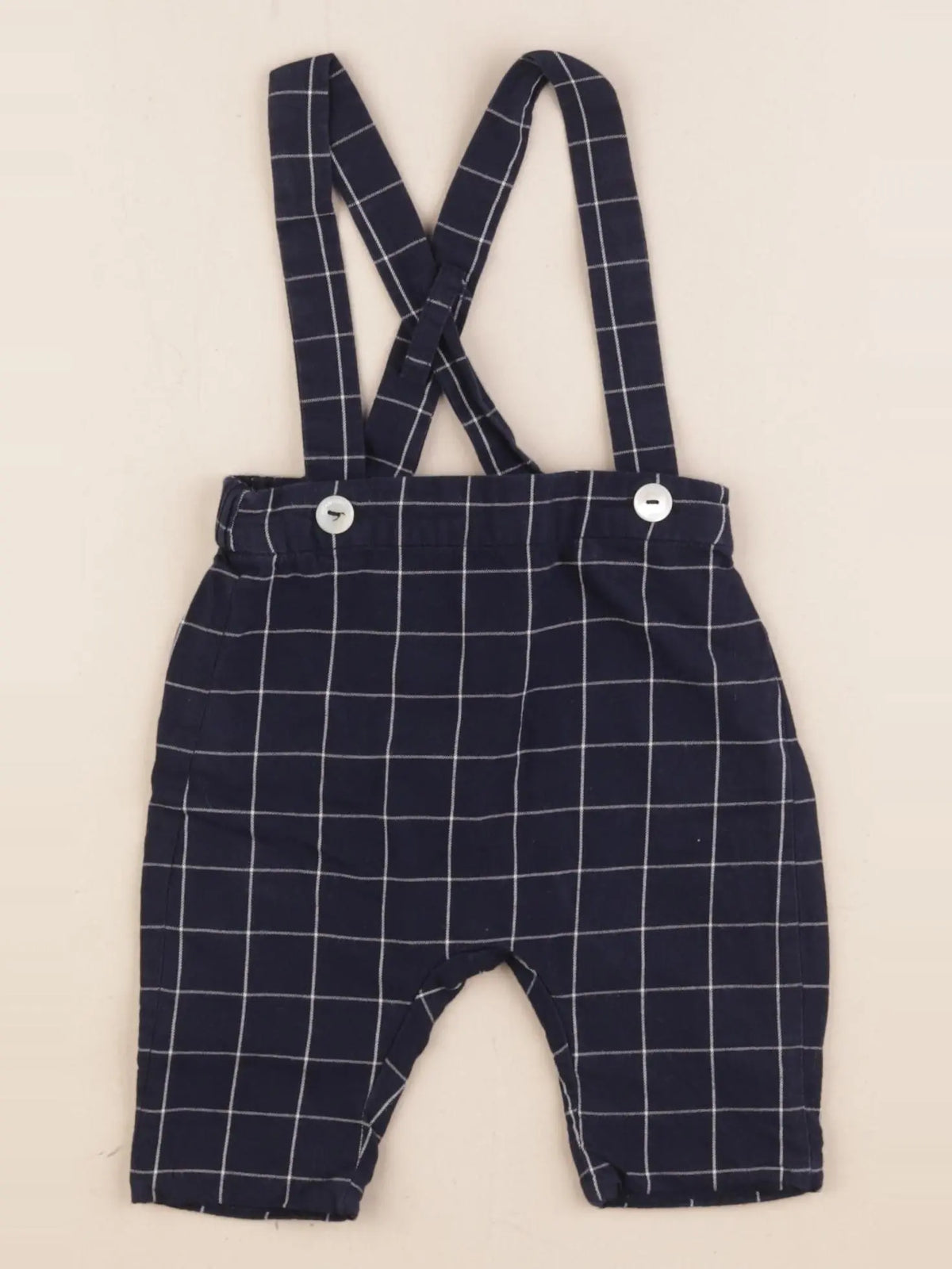 Jacadi - pantalon doublé bleu - 6 mois
